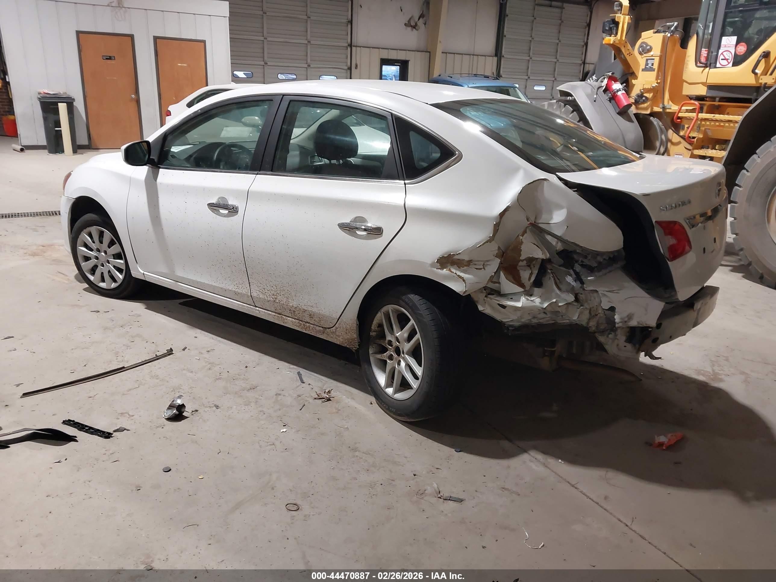 2014 Nissan Sentra Sv Белый vin: 3N1AB7APXEY297488