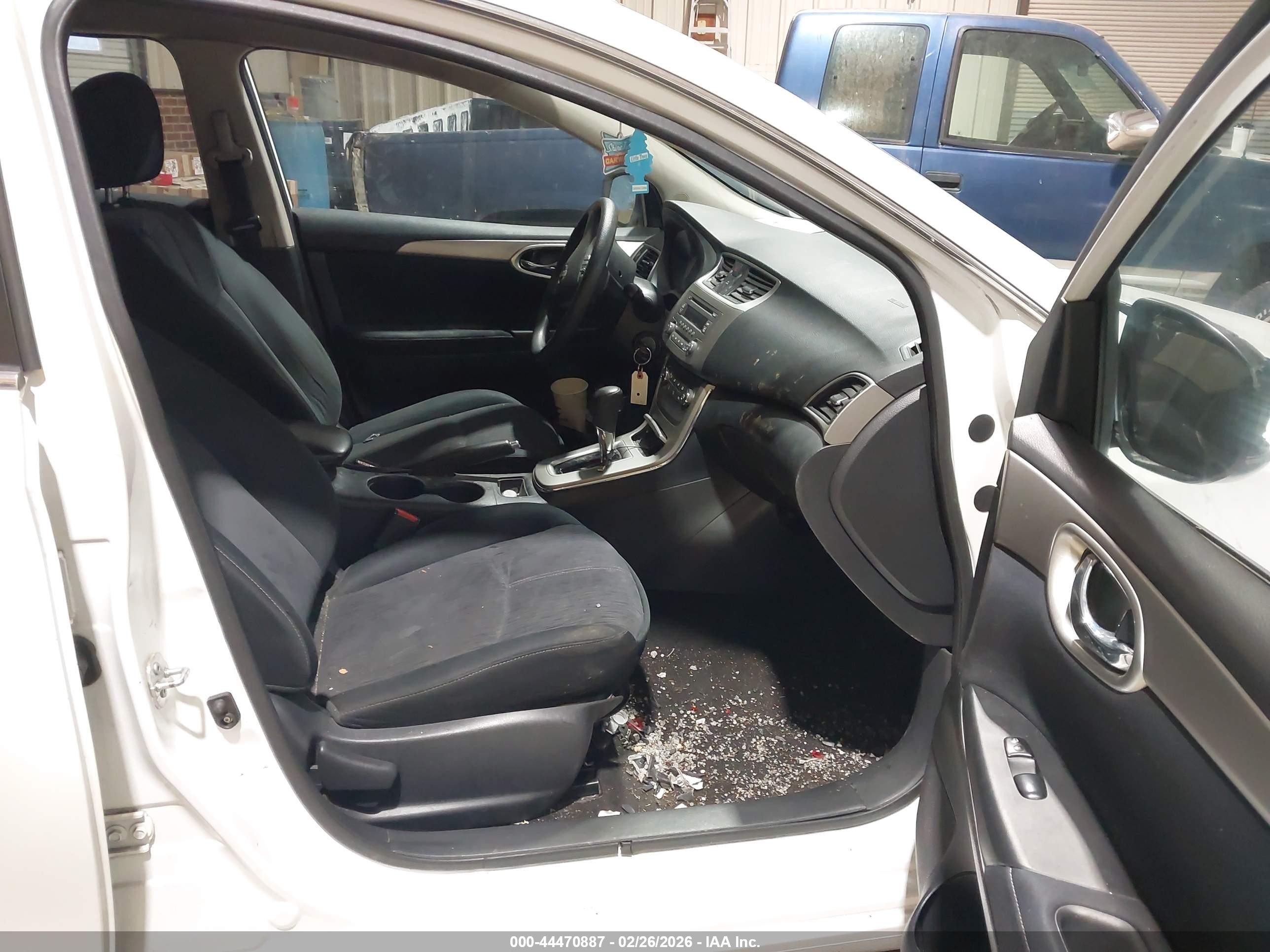 2014 Nissan Sentra Sv Белый vin: 3N1AB7APXEY297488