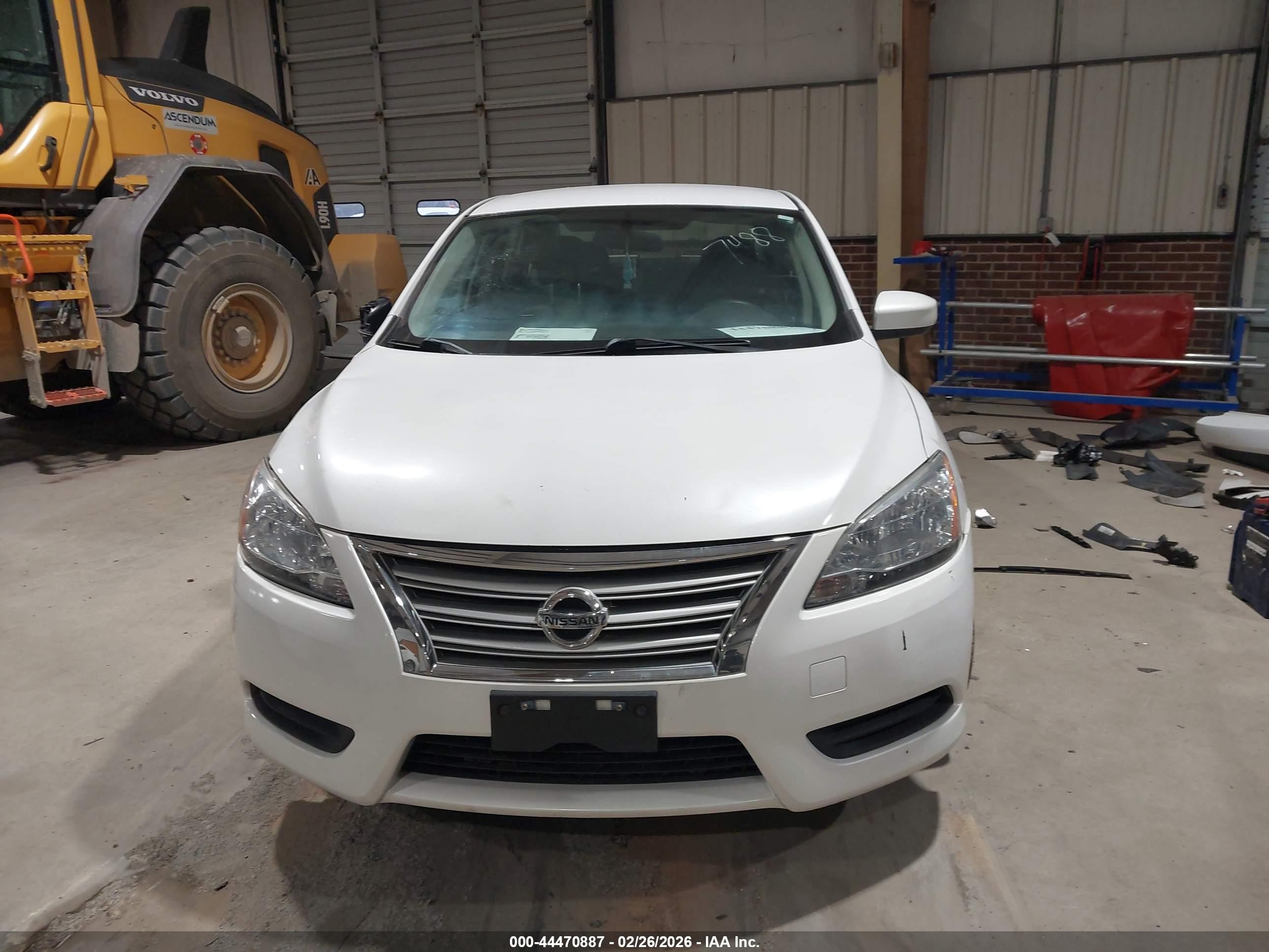 2014 Nissan Sentra Sv Белый vin: 3N1AB7APXEY297488