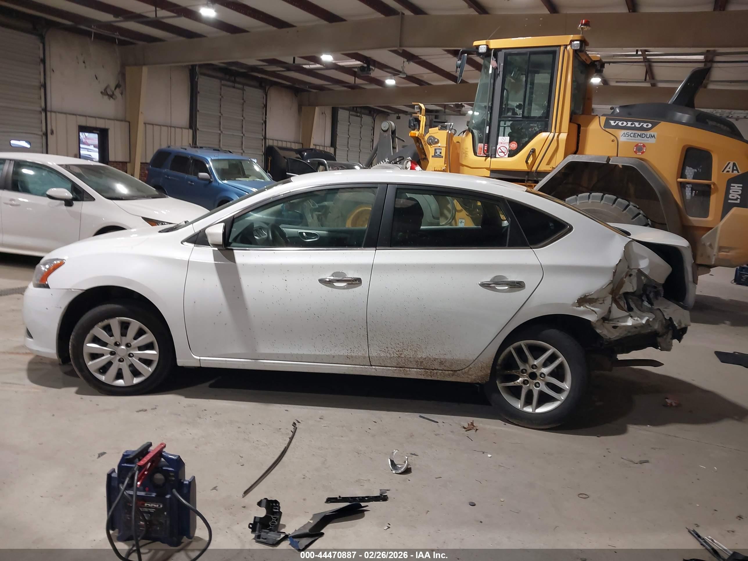 2014 Nissan Sentra Sv Белый vin: 3N1AB7APXEY297488