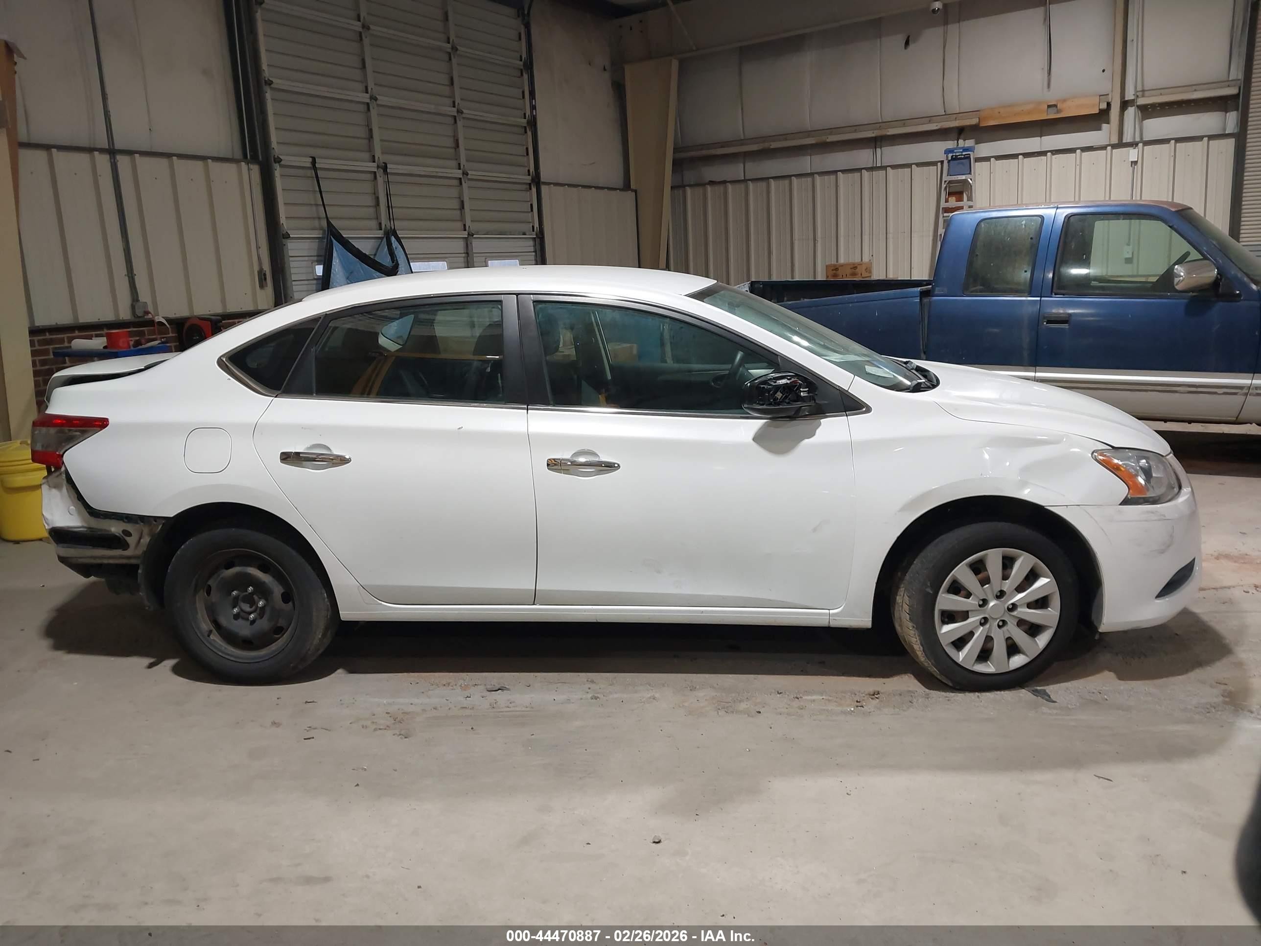 2014 Nissan Sentra Sv Белый vin: 3N1AB7APXEY297488