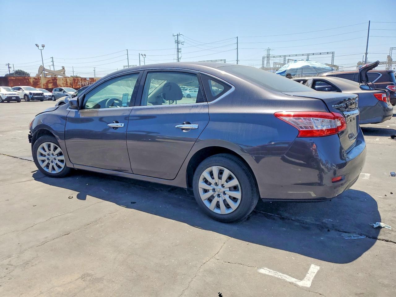 2014 Nissan Sentra S Gray vin: 3N1AB7APXEY303712