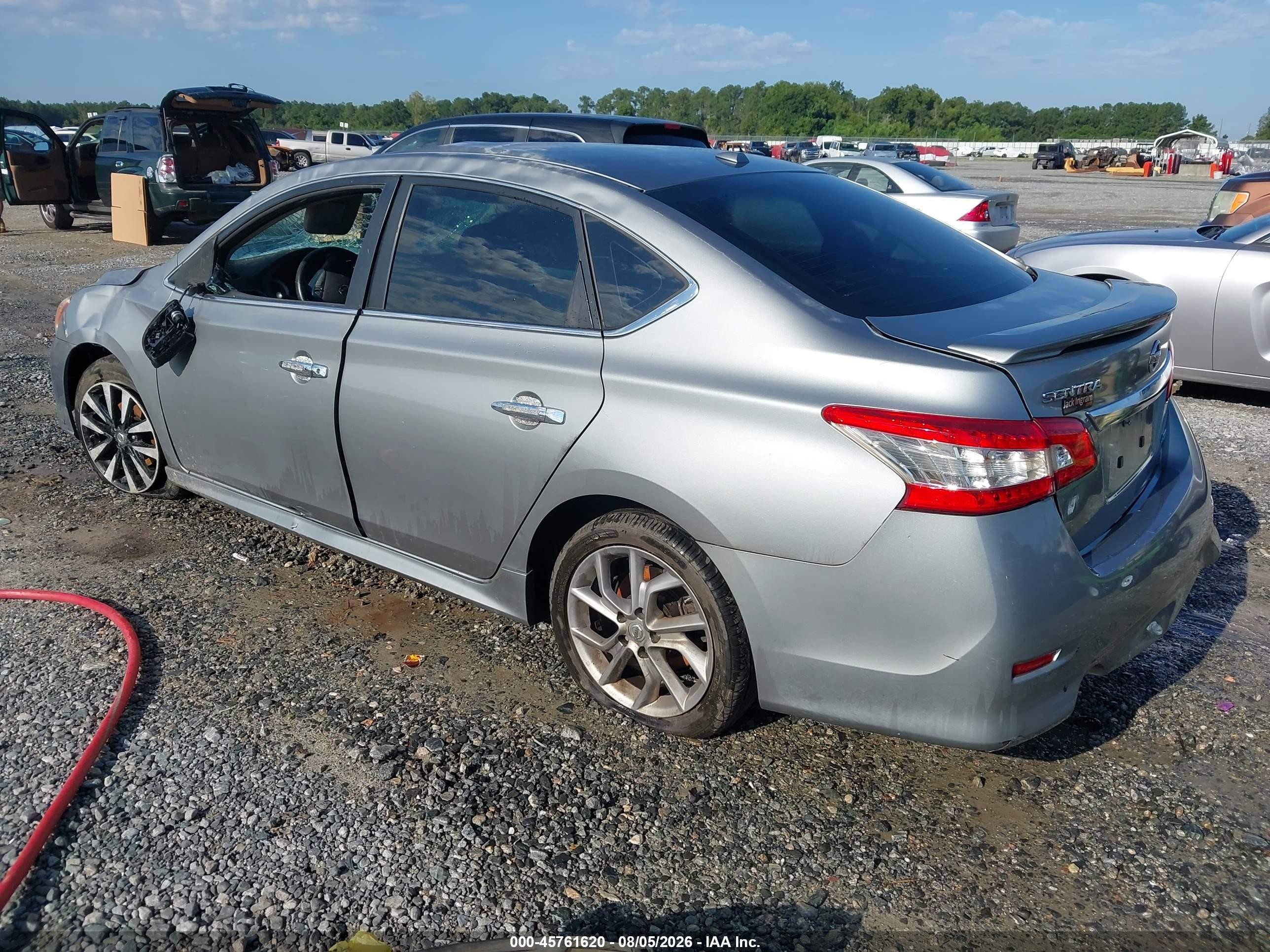 2014 Nissan Sentra Sr Silver vin: 3N1AB7APXEY306478