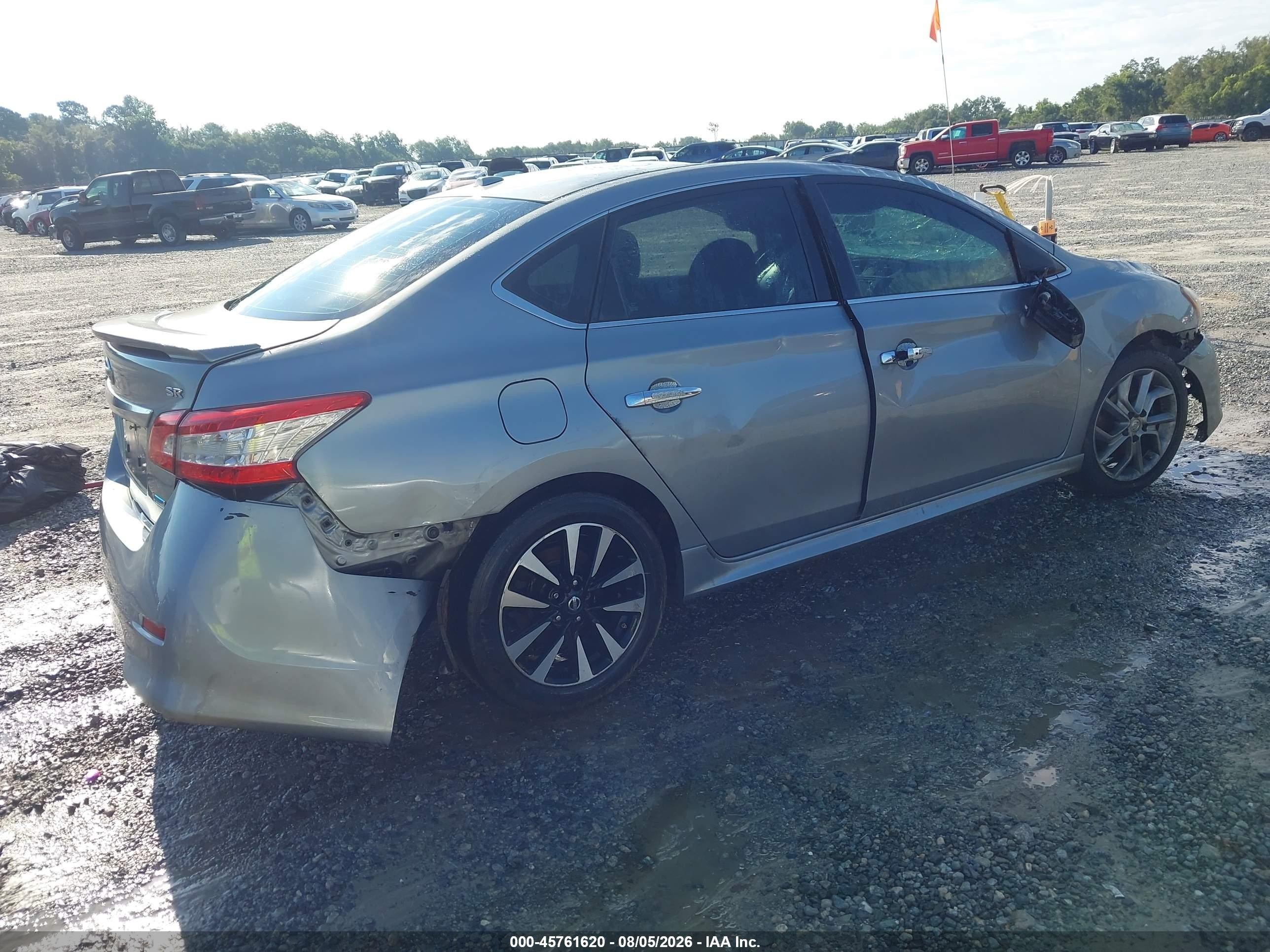 2014 Nissan Sentra Sr Silver vin: 3N1AB7APXEY306478