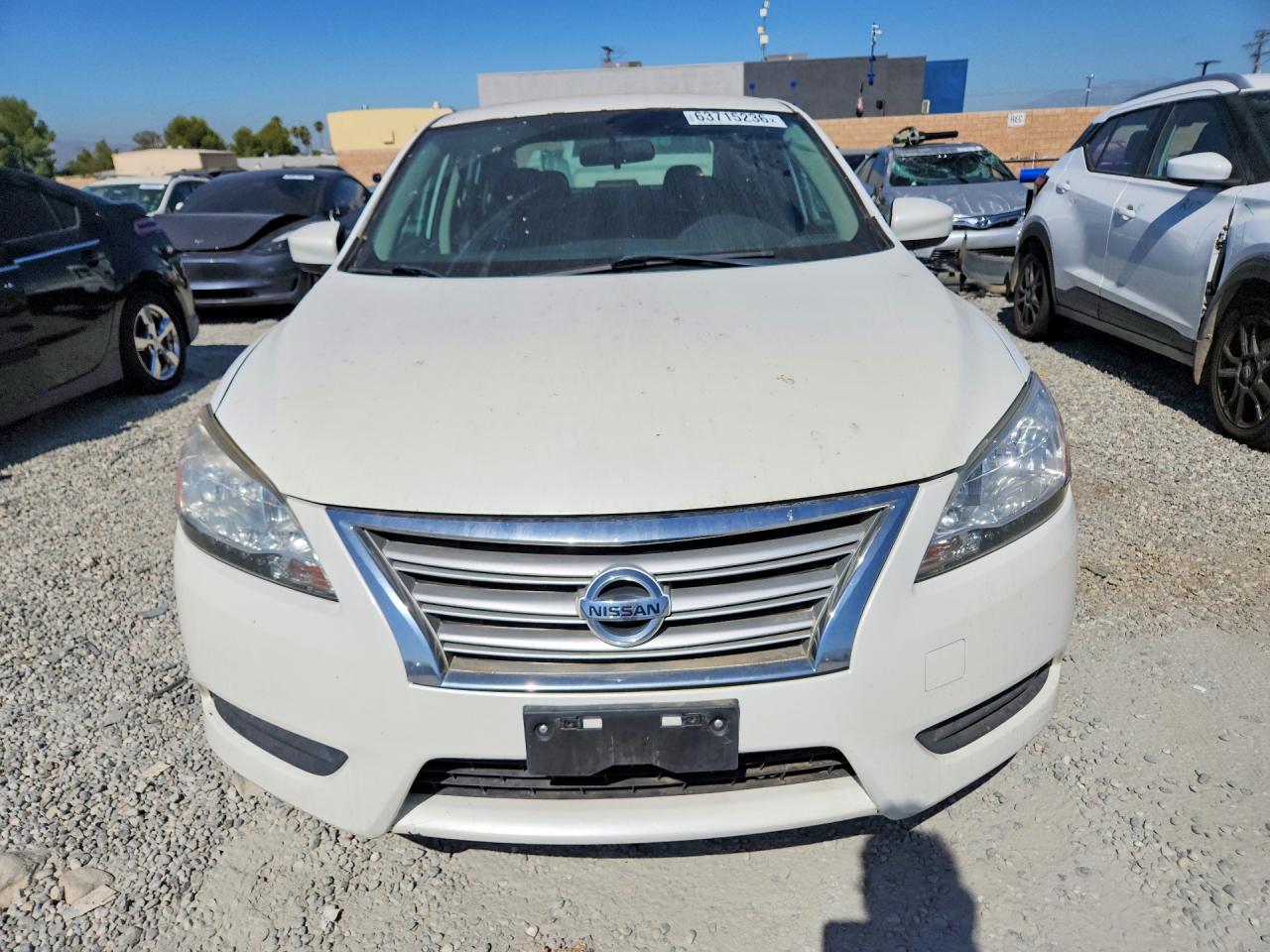 2014 Nissan Sentra Sv Белый vin: 3N1AB7APXEY306612