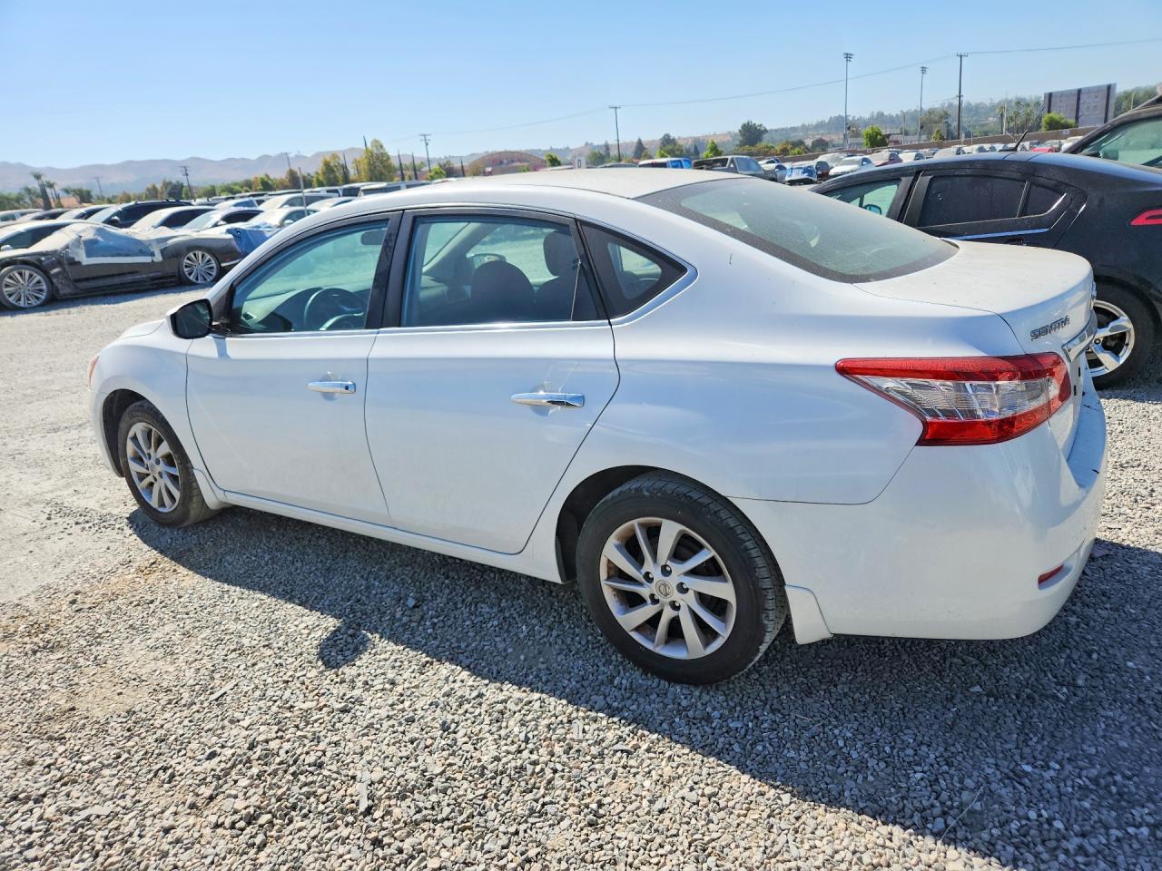 2014 Nissan Sentra Sv Белый vin: 3N1AB7APXEY306612
