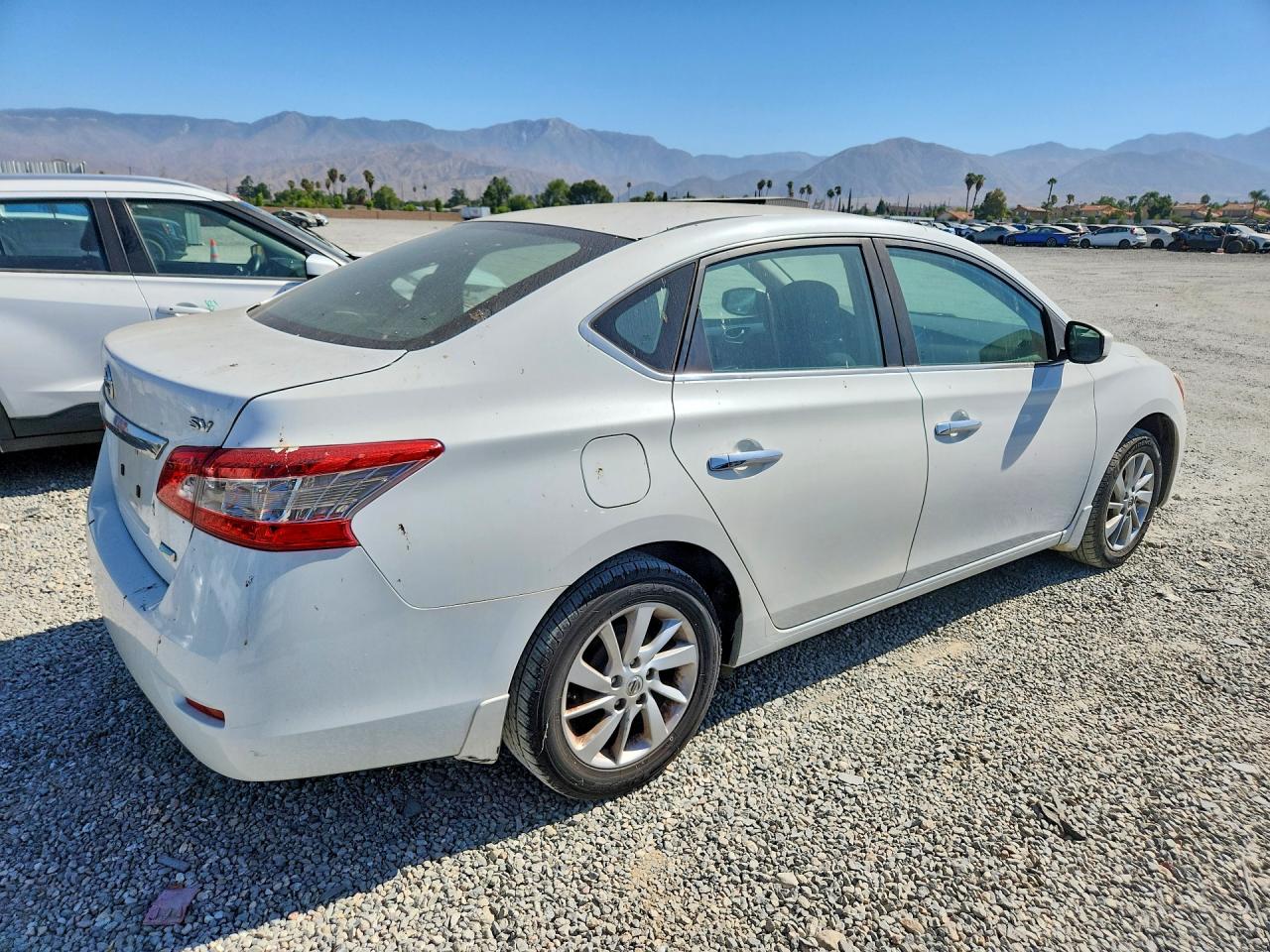 2014 Nissan Sentra Sv Белый vin: 3N1AB7APXEY306612