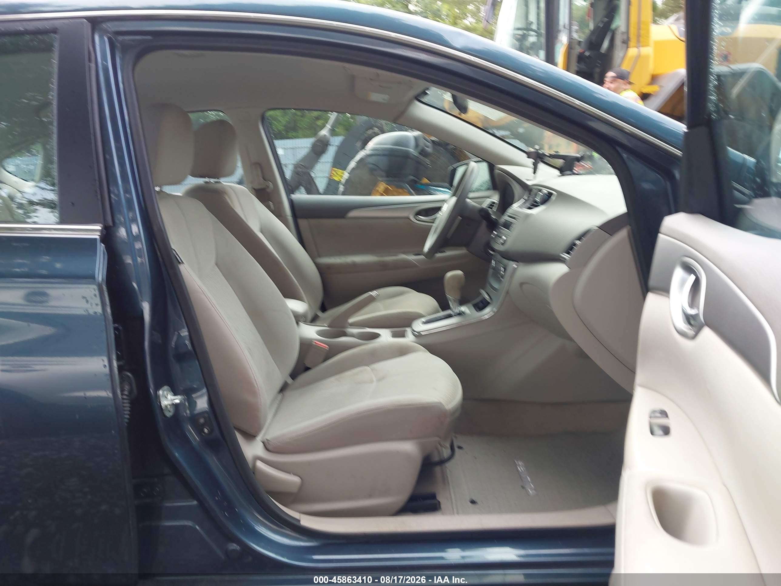 2014 Nissan Sentra Sv Blue vin: 3N1AB7APXEY309123
