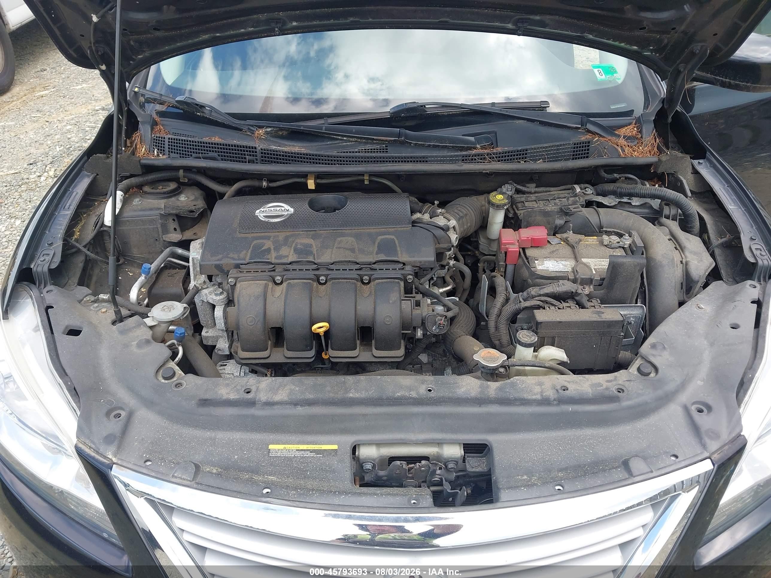 2014 Nissan Sentra Sv Black vin: 3N1AB7APXEY313351