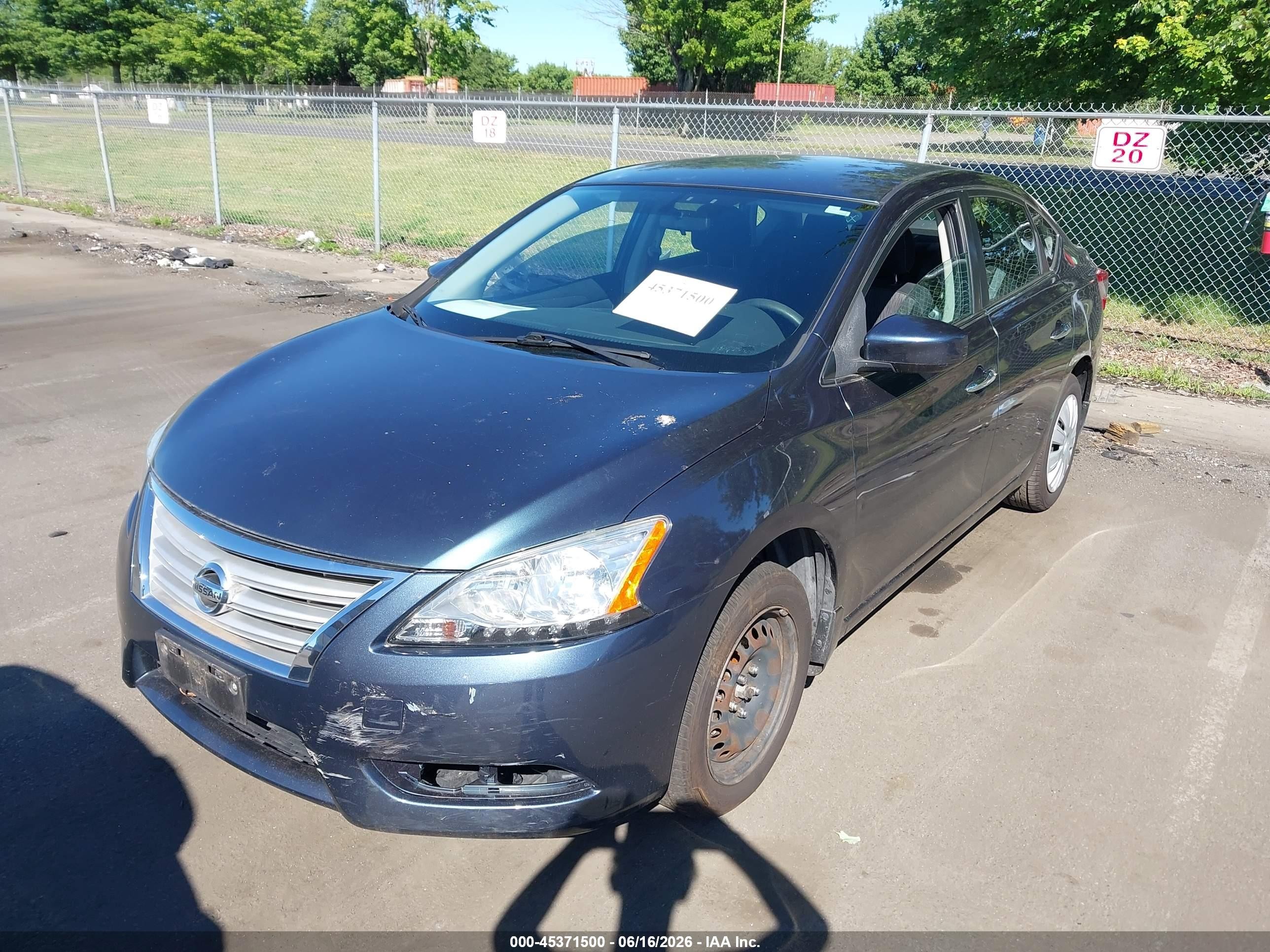 2014 Nissan Sentra Sv Gray vin: 3N1AB7APXEY316878
