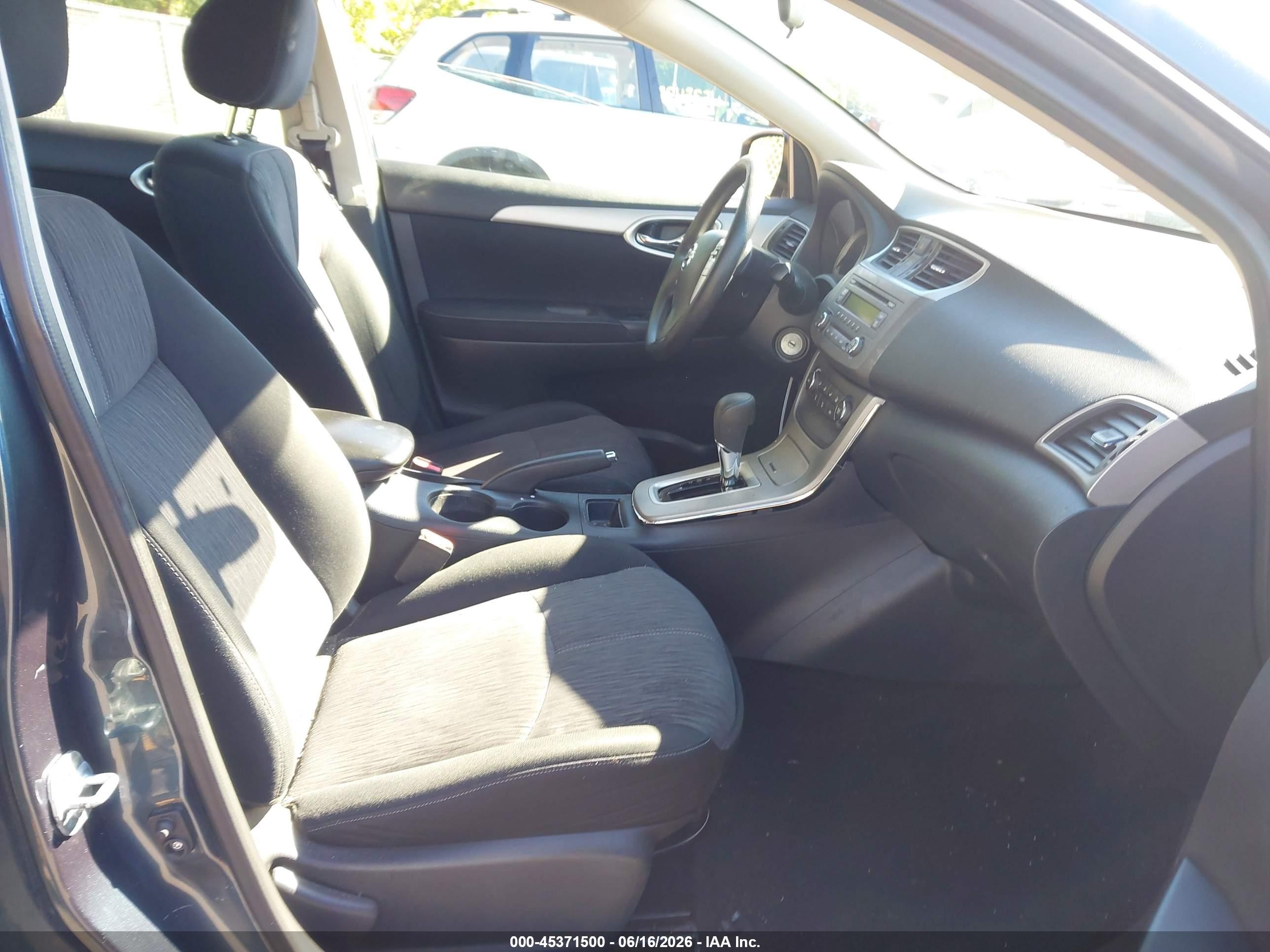 2014 Nissan Sentra Sv Gray vin: 3N1AB7APXEY316878