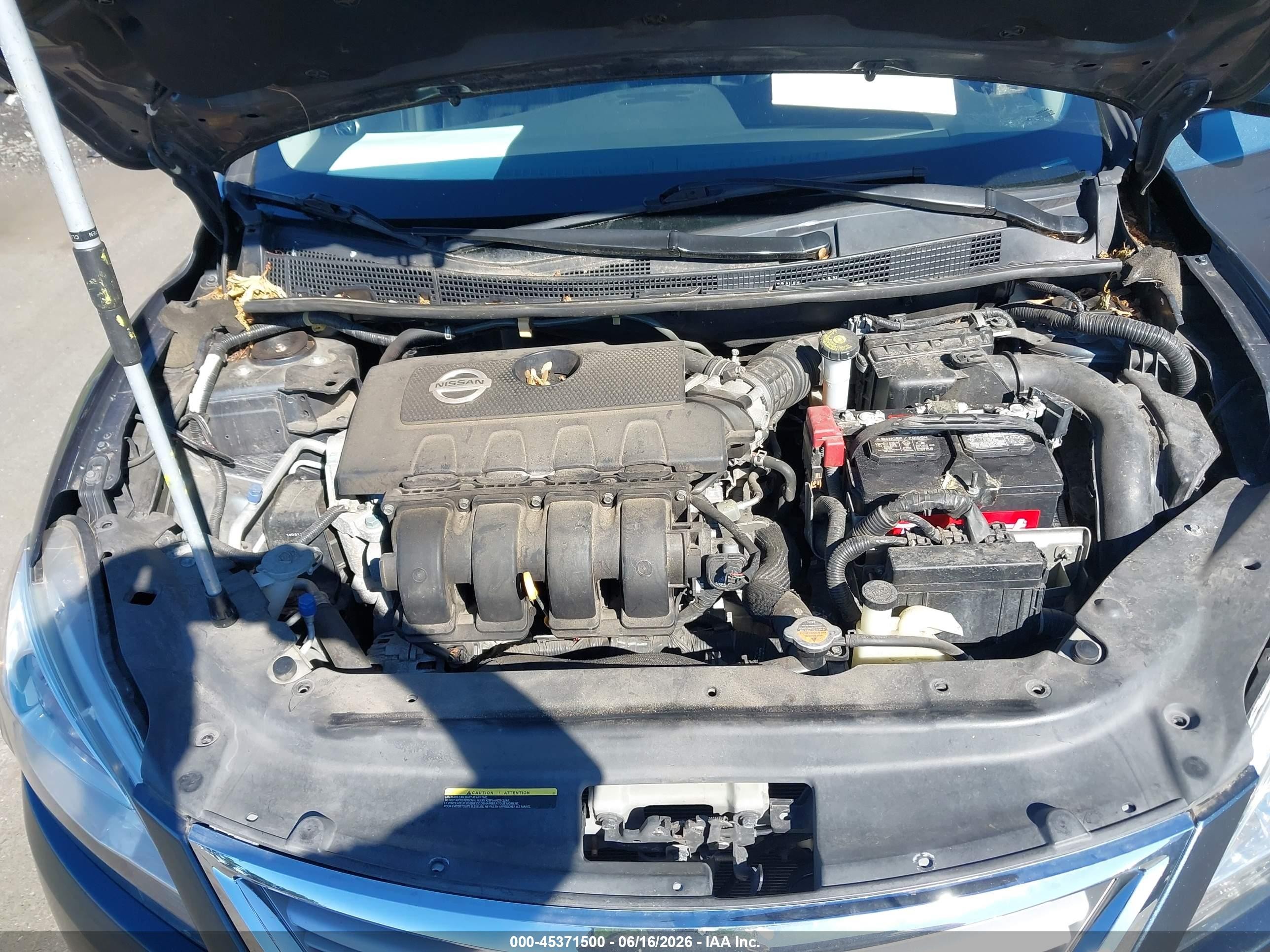 2014 Nissan Sentra Sv Gray vin: 3N1AB7APXEY316878