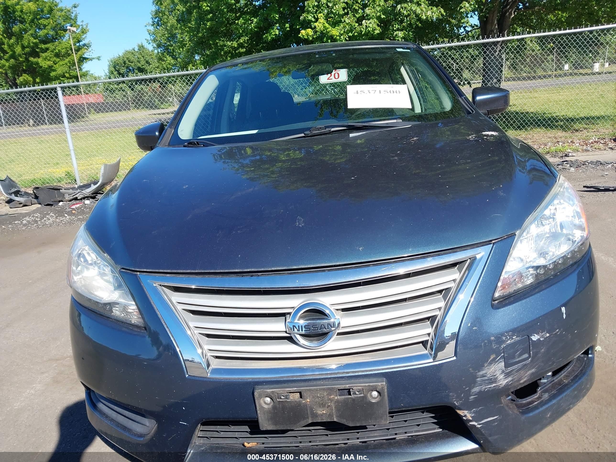 2014 Nissan Sentra Sv Gray vin: 3N1AB7APXEY316878