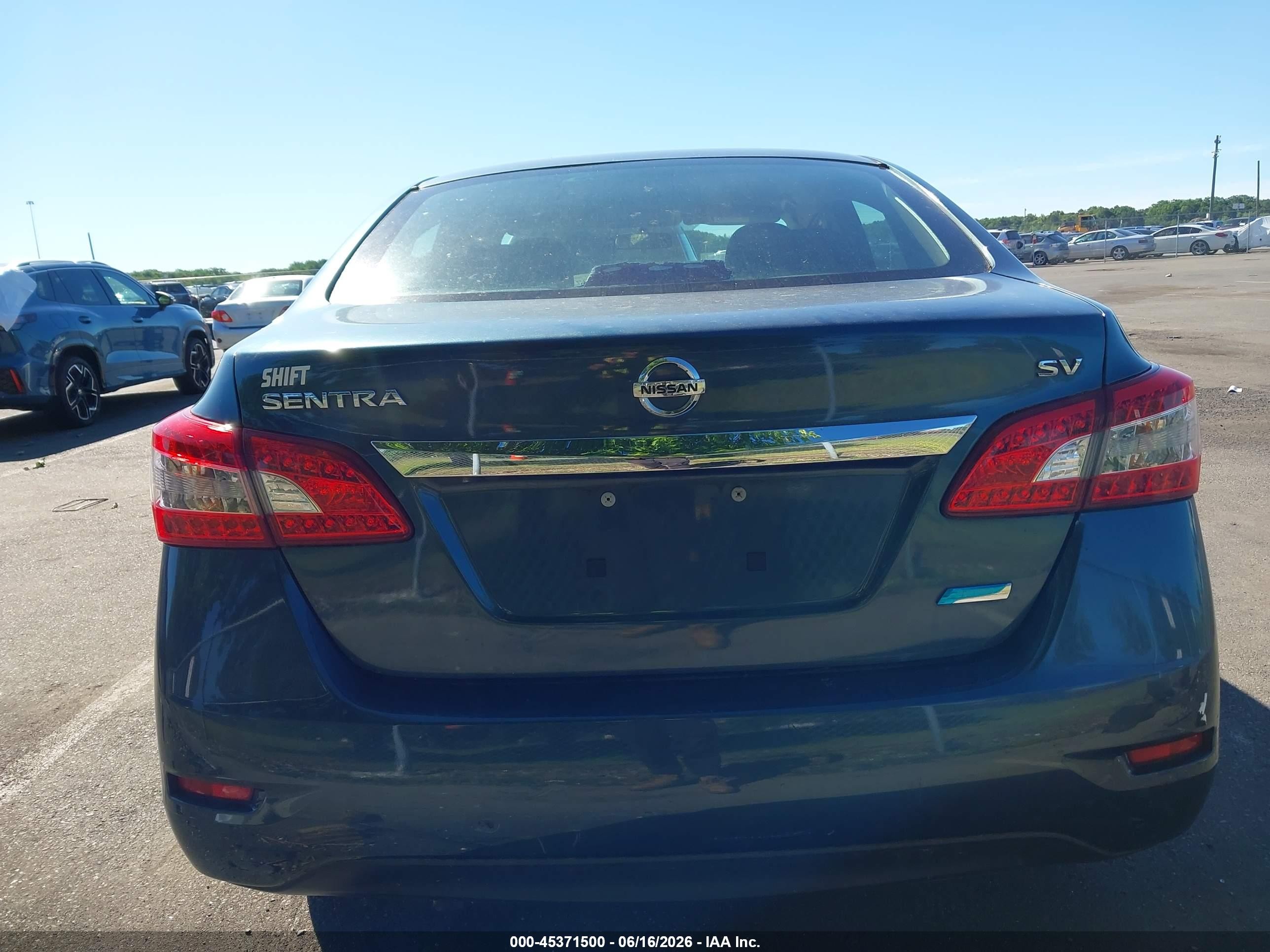 2014 Nissan Sentra Sv Gray vin: 3N1AB7APXEY316878