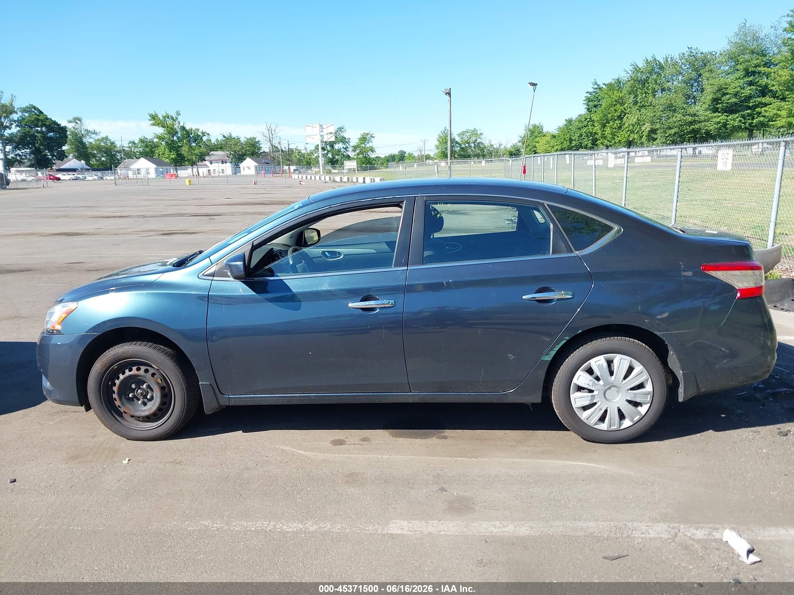 2014 Nissan Sentra Sv Gray vin: 3N1AB7APXEY316878