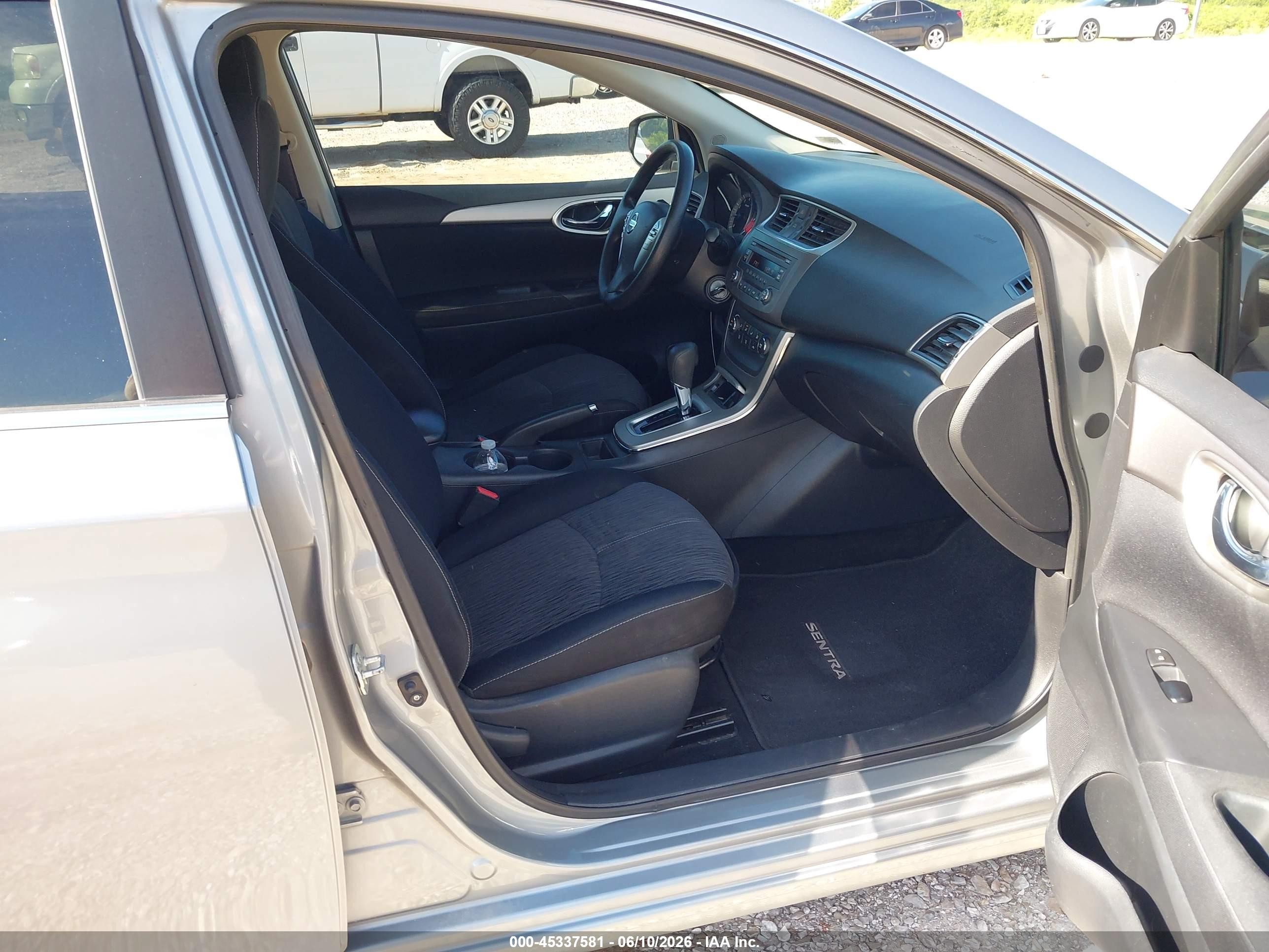 2014 Nissan Sentra Sv Gray vin: 3N1AB7APXEY319649