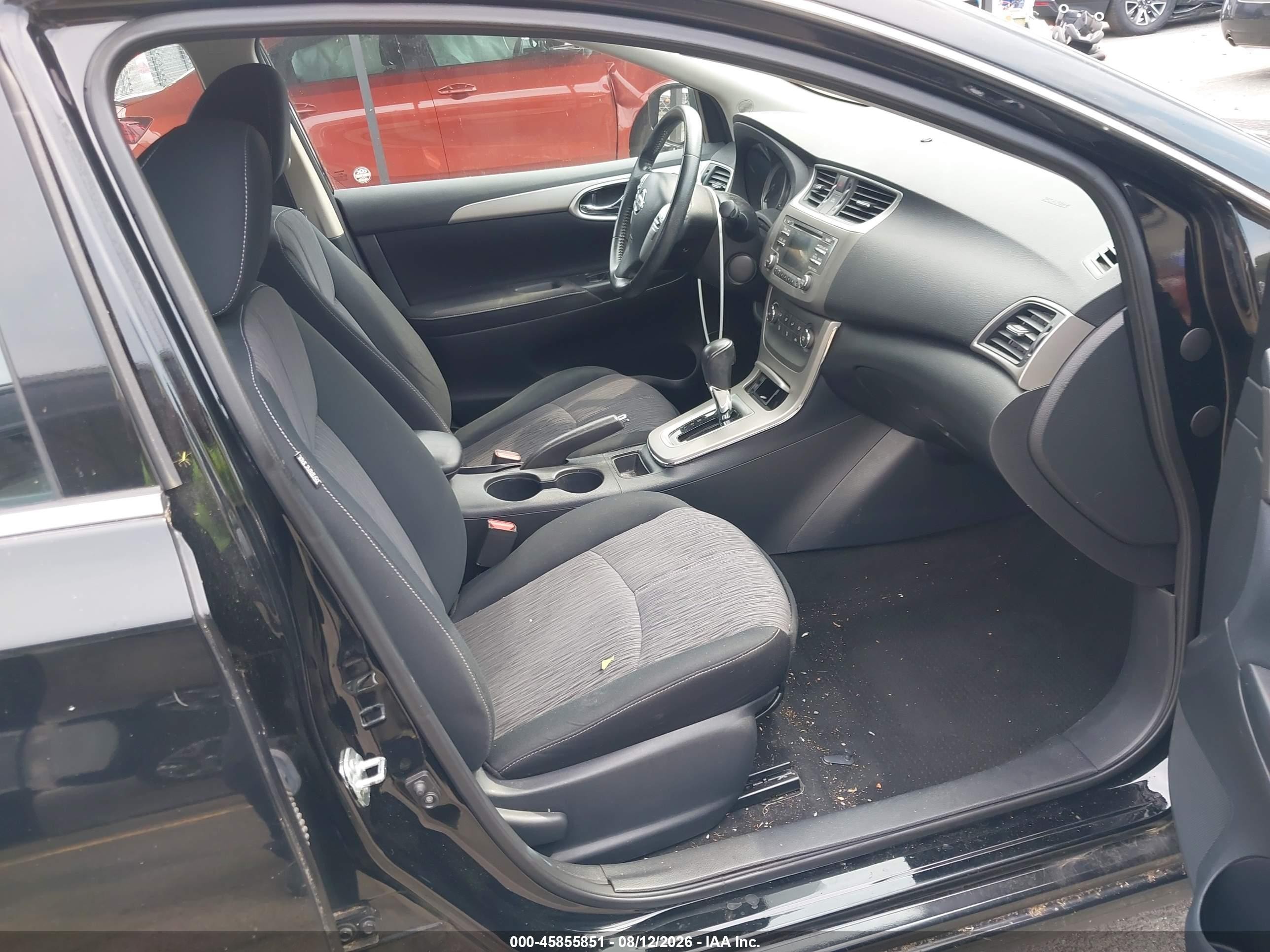 2014 Nissan Sentra Sv Black vin: 3N1AB7APXEY323491