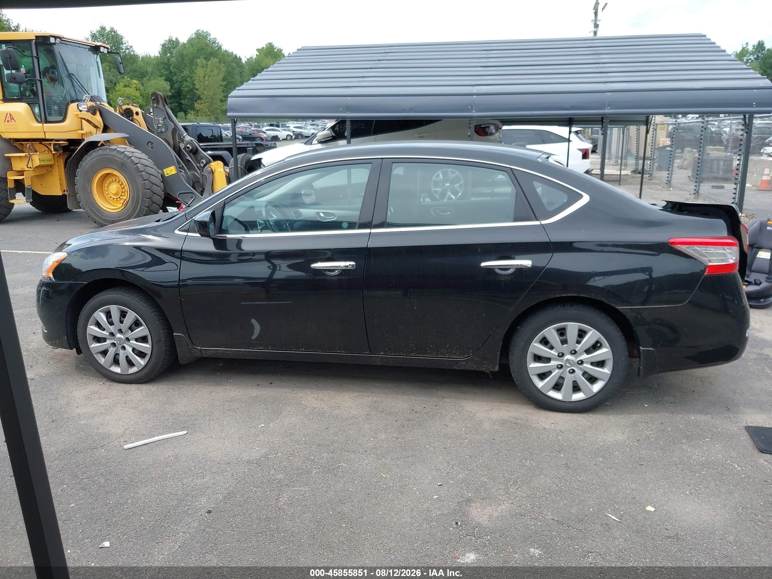 2014 Nissan Sentra Sv Black vin: 3N1AB7APXEY323491