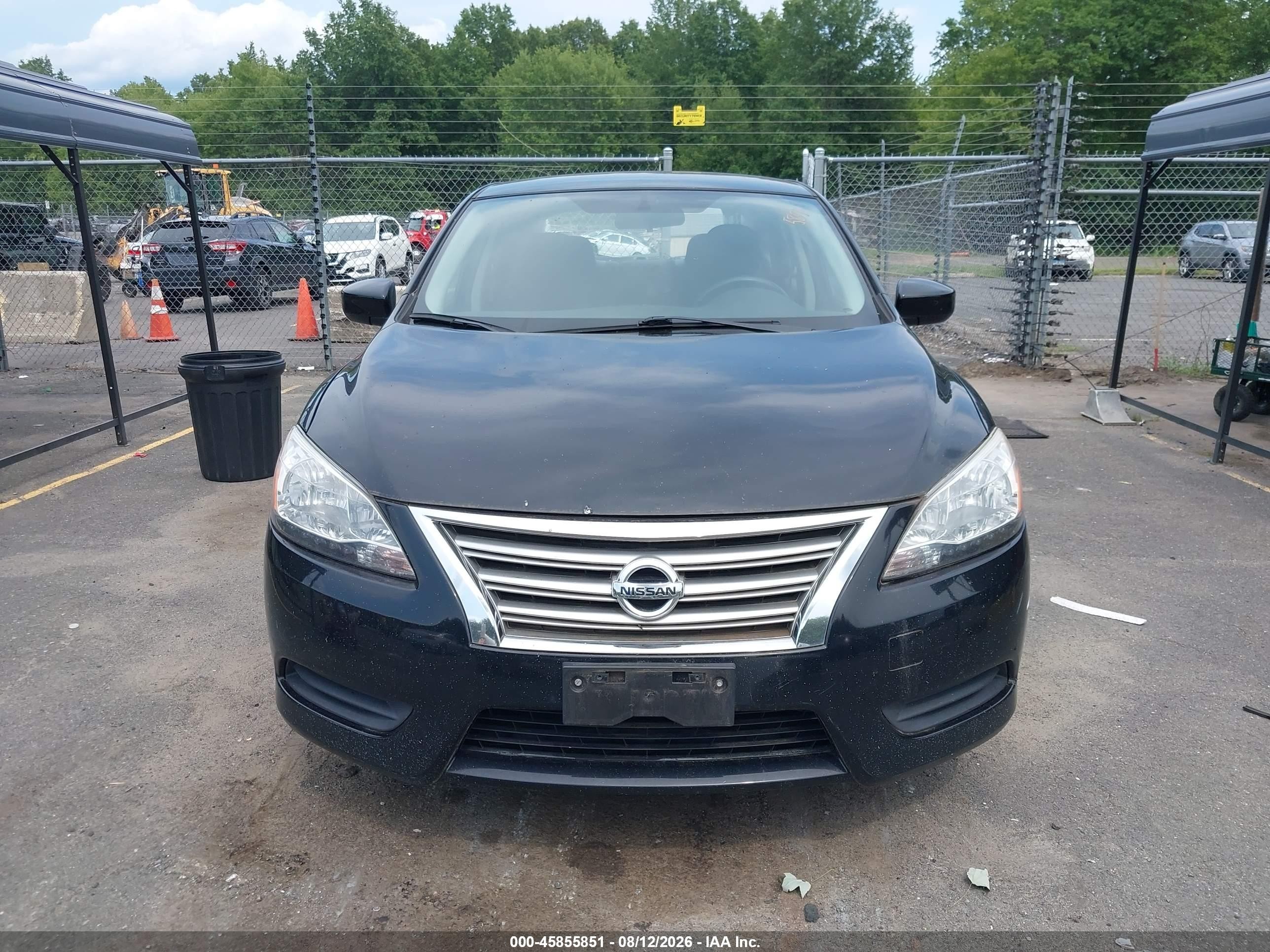 2014 Nissan Sentra Sv Black vin: 3N1AB7APXEY323491