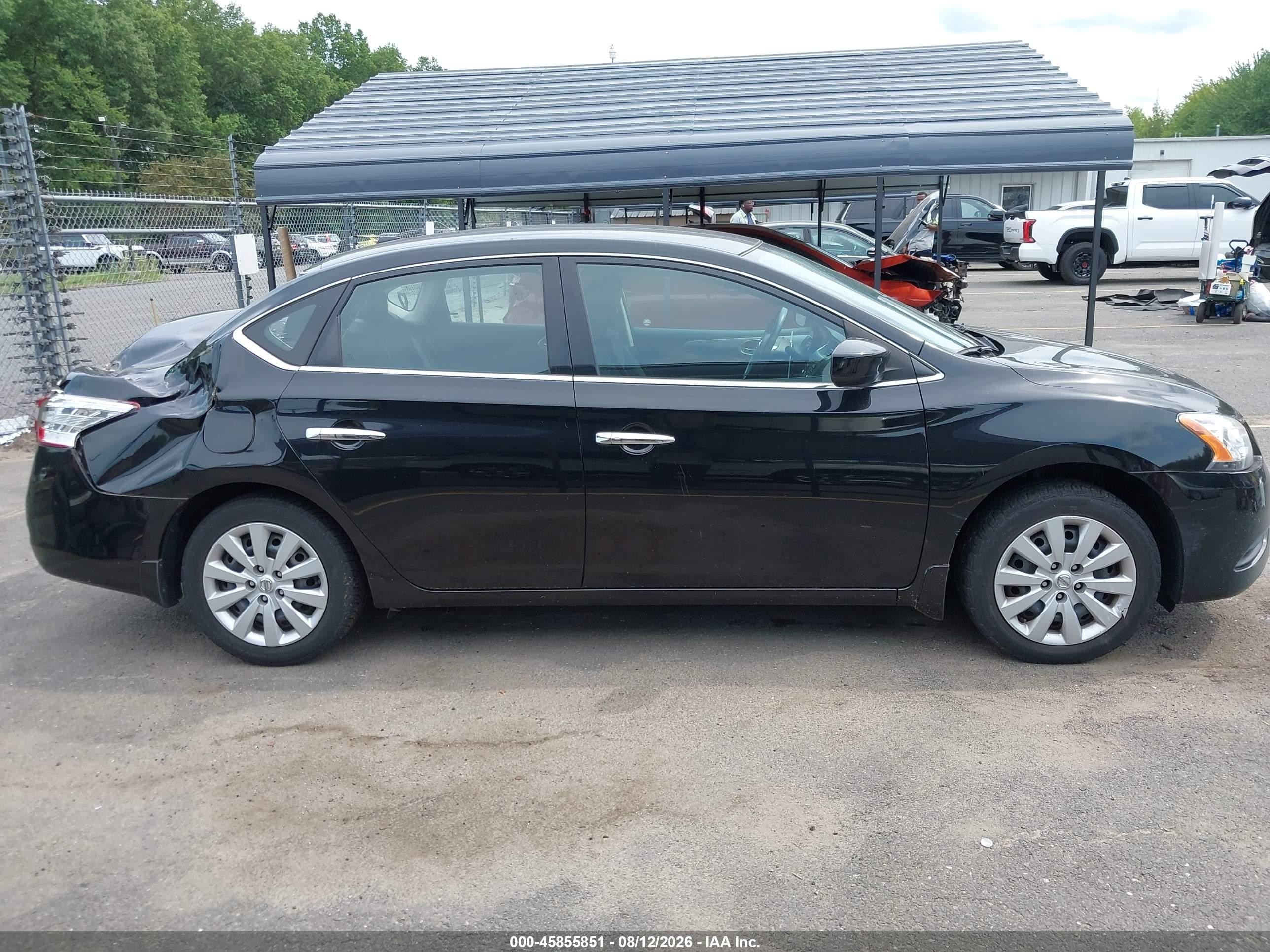 2014 Nissan Sentra Sv Black vin: 3N1AB7APXEY323491