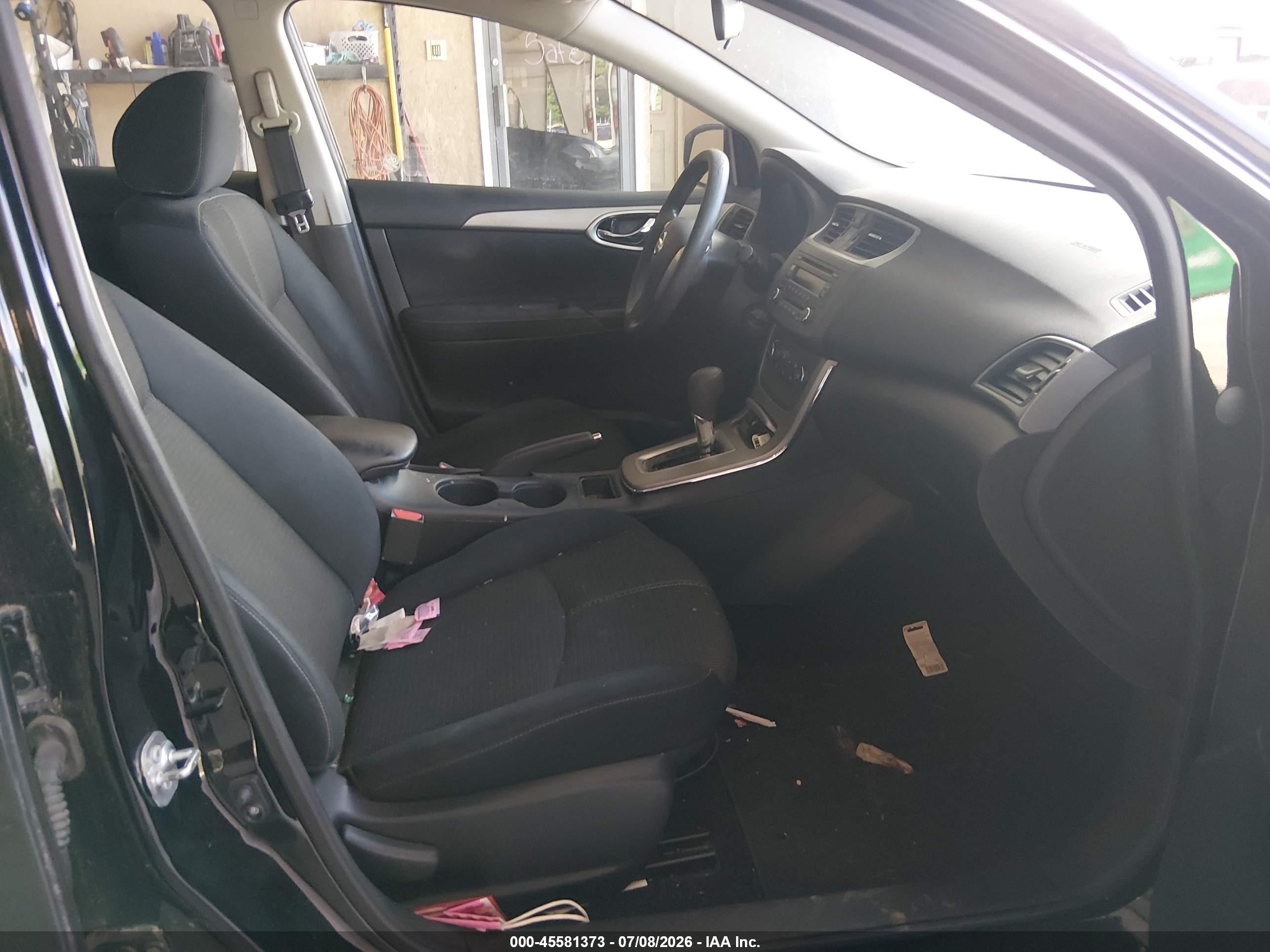 2014 Nissan Sentra S Black vin: 3N1AB7APXEY327718