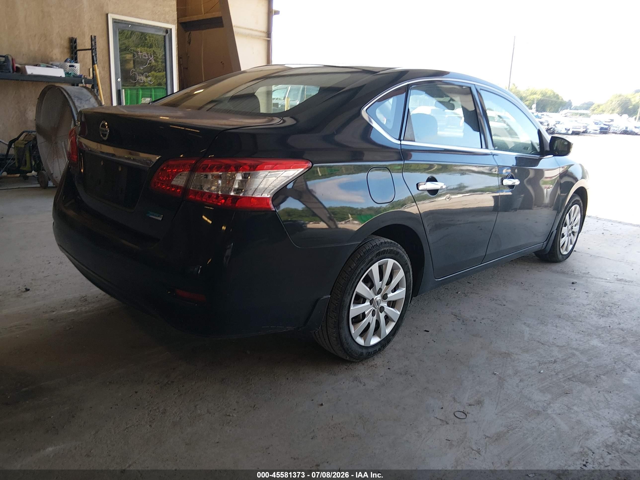 2014 Nissan Sentra S Black vin: 3N1AB7APXEY327718