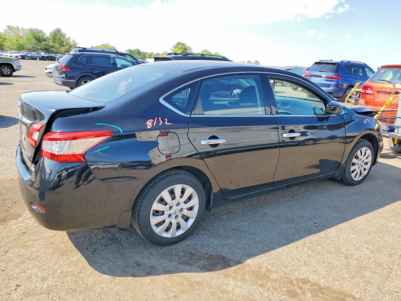 2014 Nissan Sentra S Black vin: 3N1AB7APXEY328156