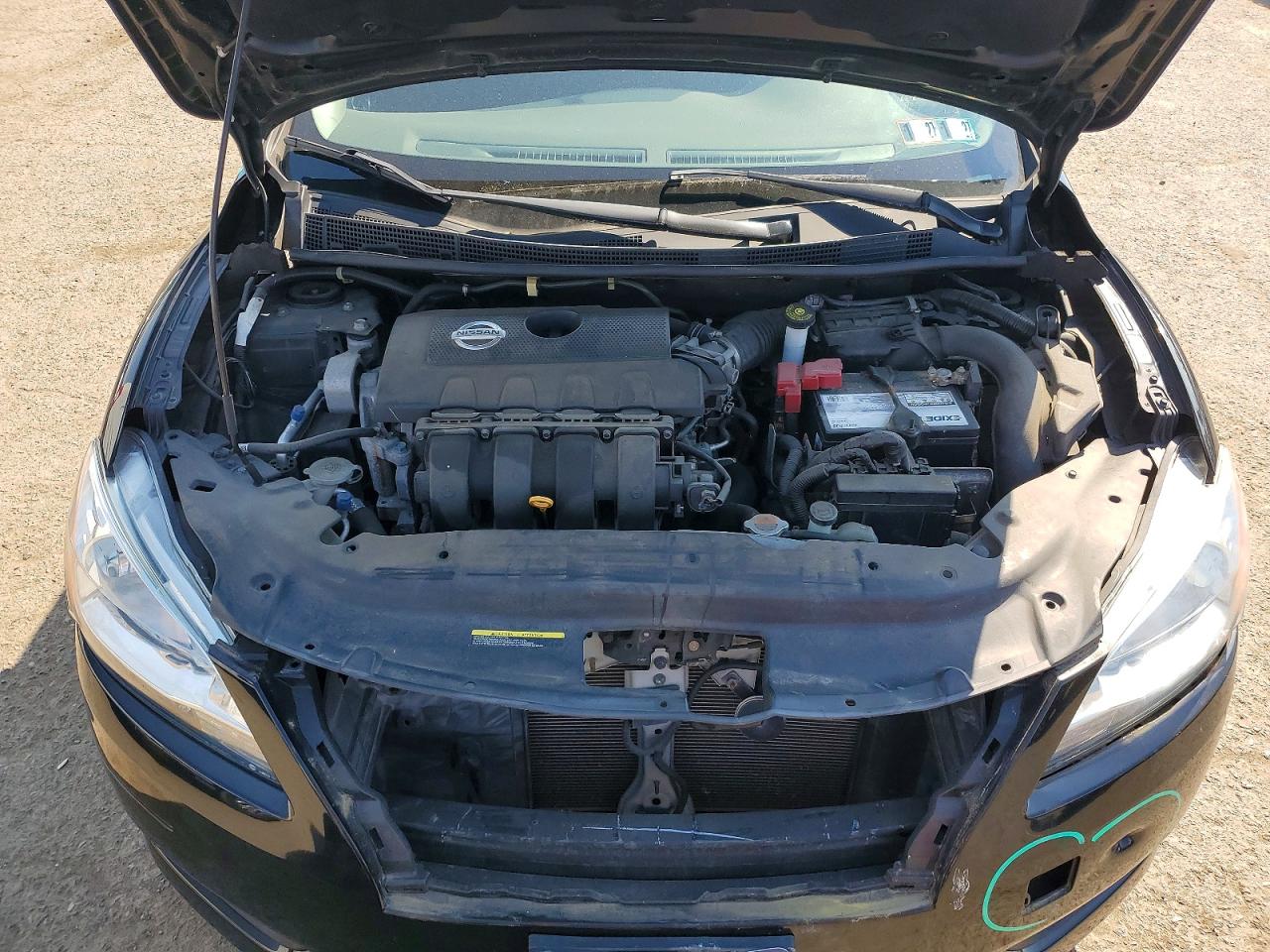 2014 Nissan Sentra S Black vin: 3N1AB7APXEY328156