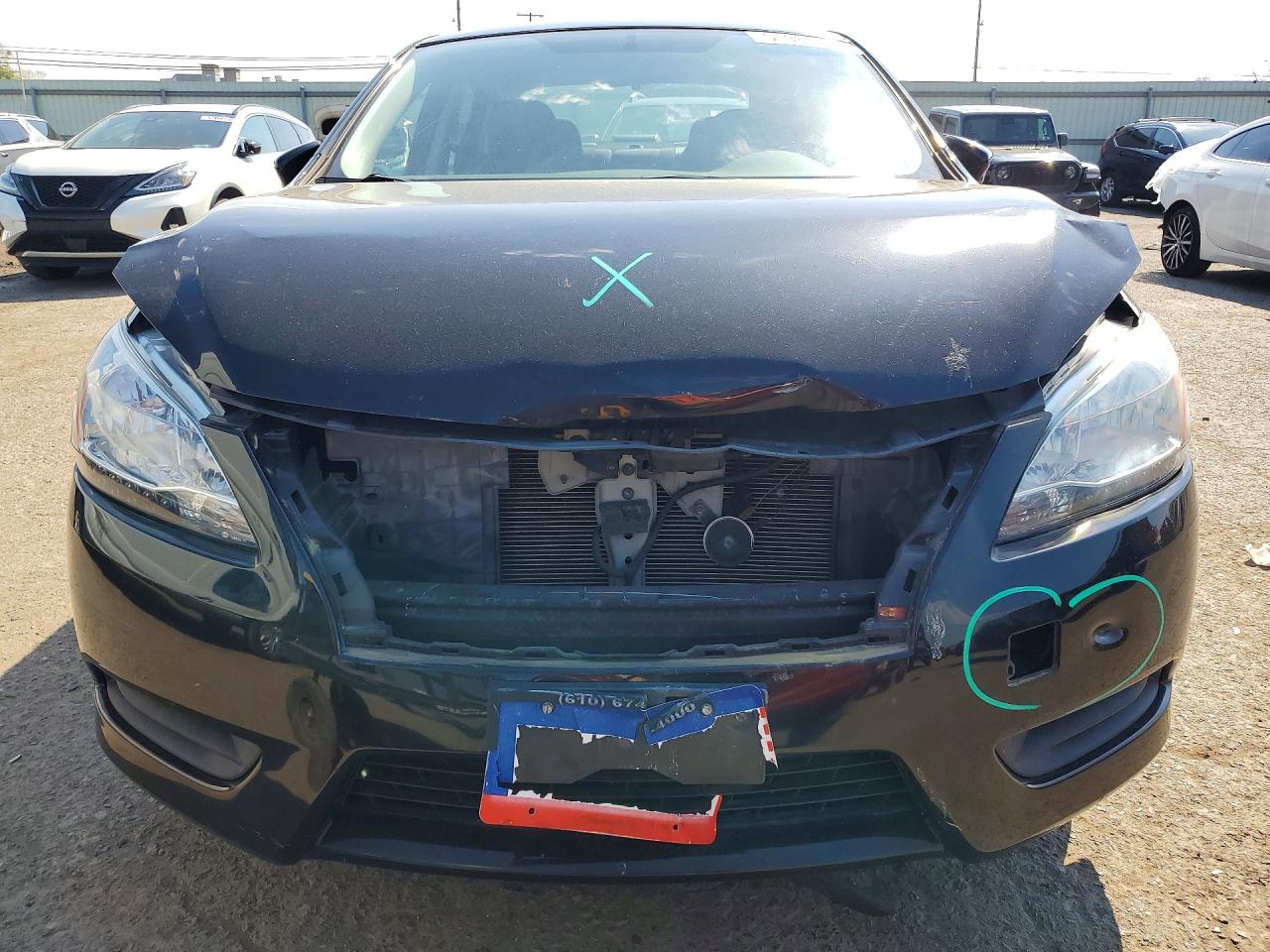 2014 Nissan Sentra S Black vin: 3N1AB7APXEY328156