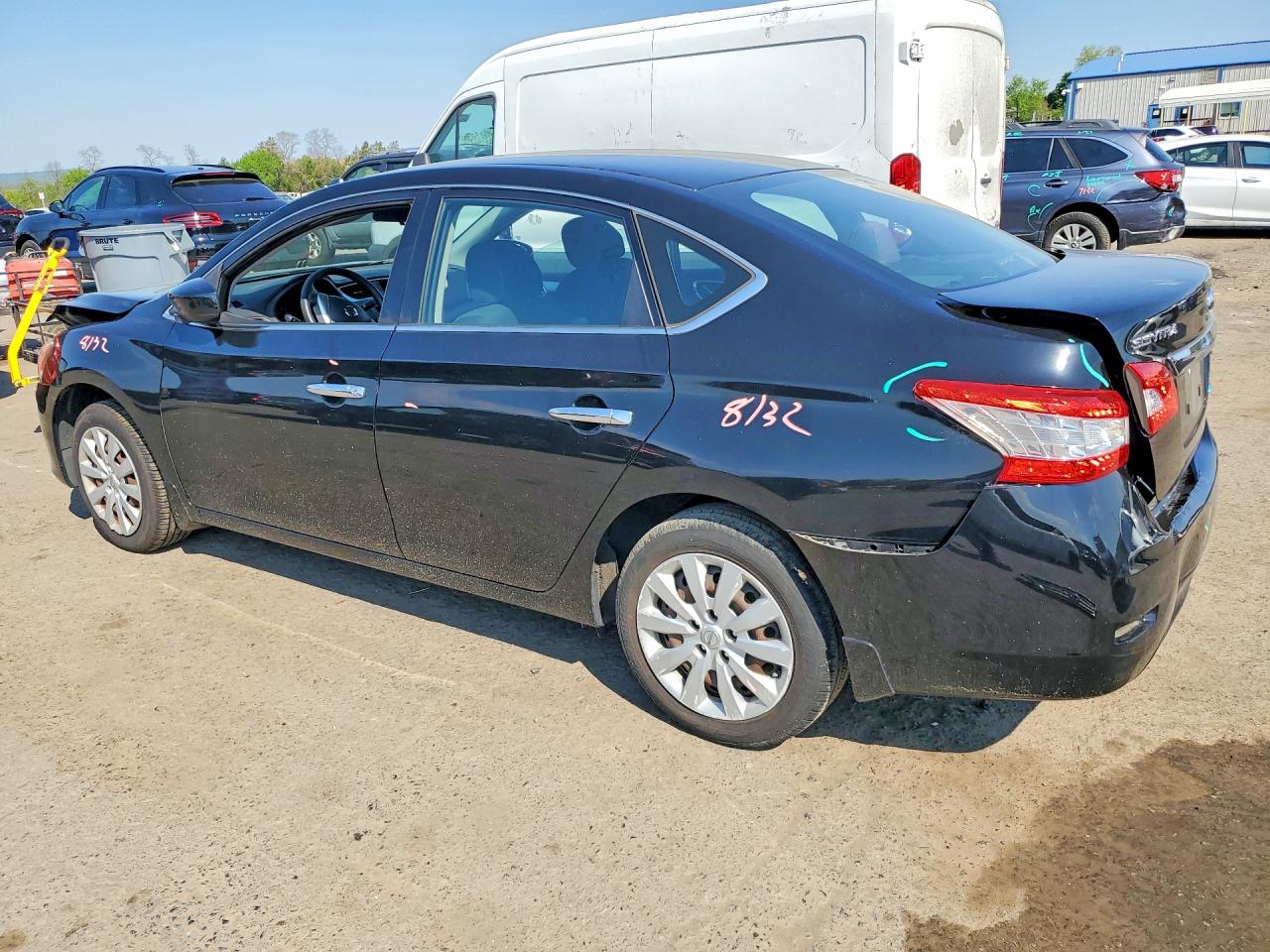 2014 Nissan Sentra S Black vin: 3N1AB7APXEY328156