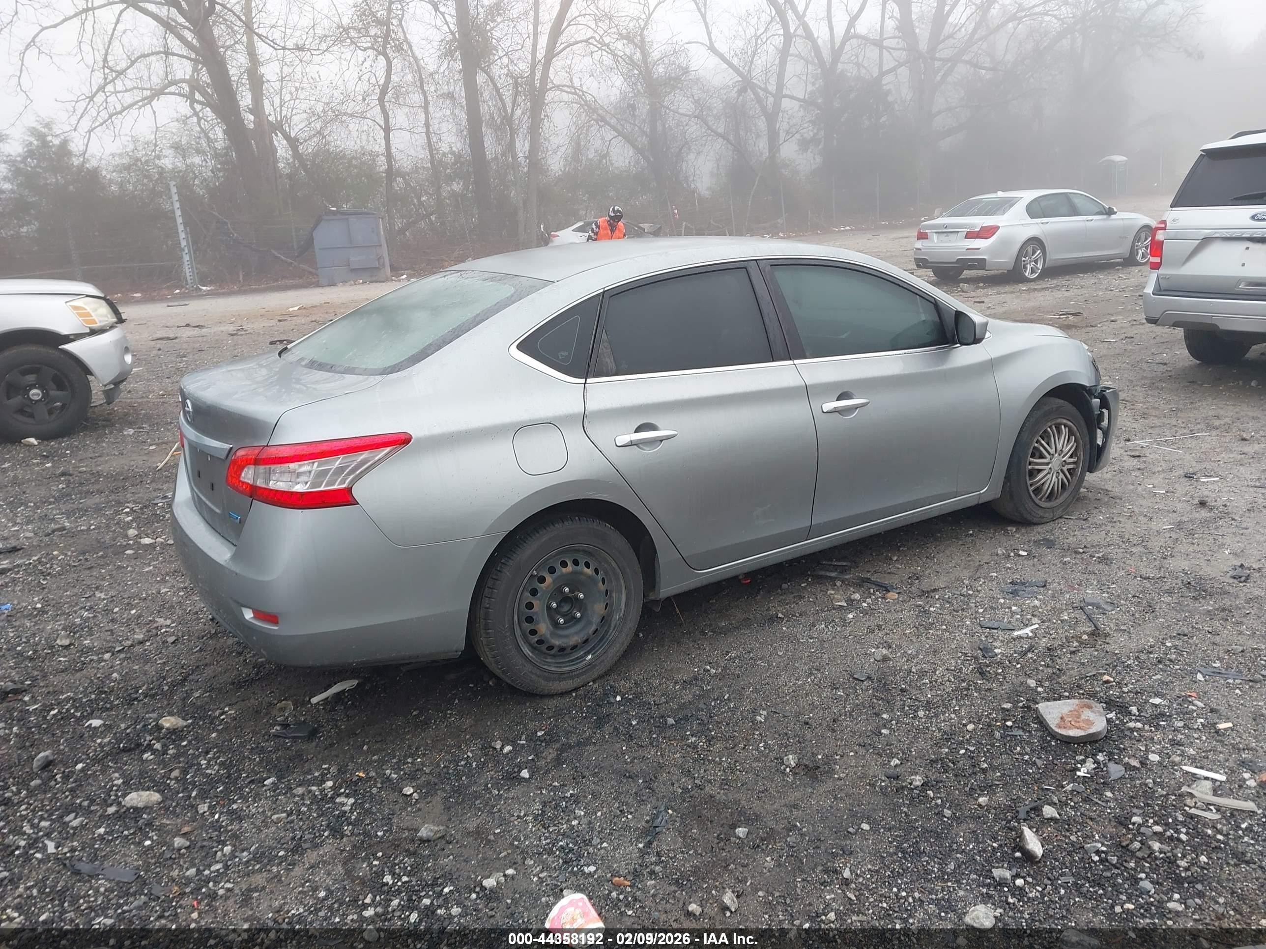 2014 Nissan Sentra S Gray vin: 3N1AB7APXEY338850