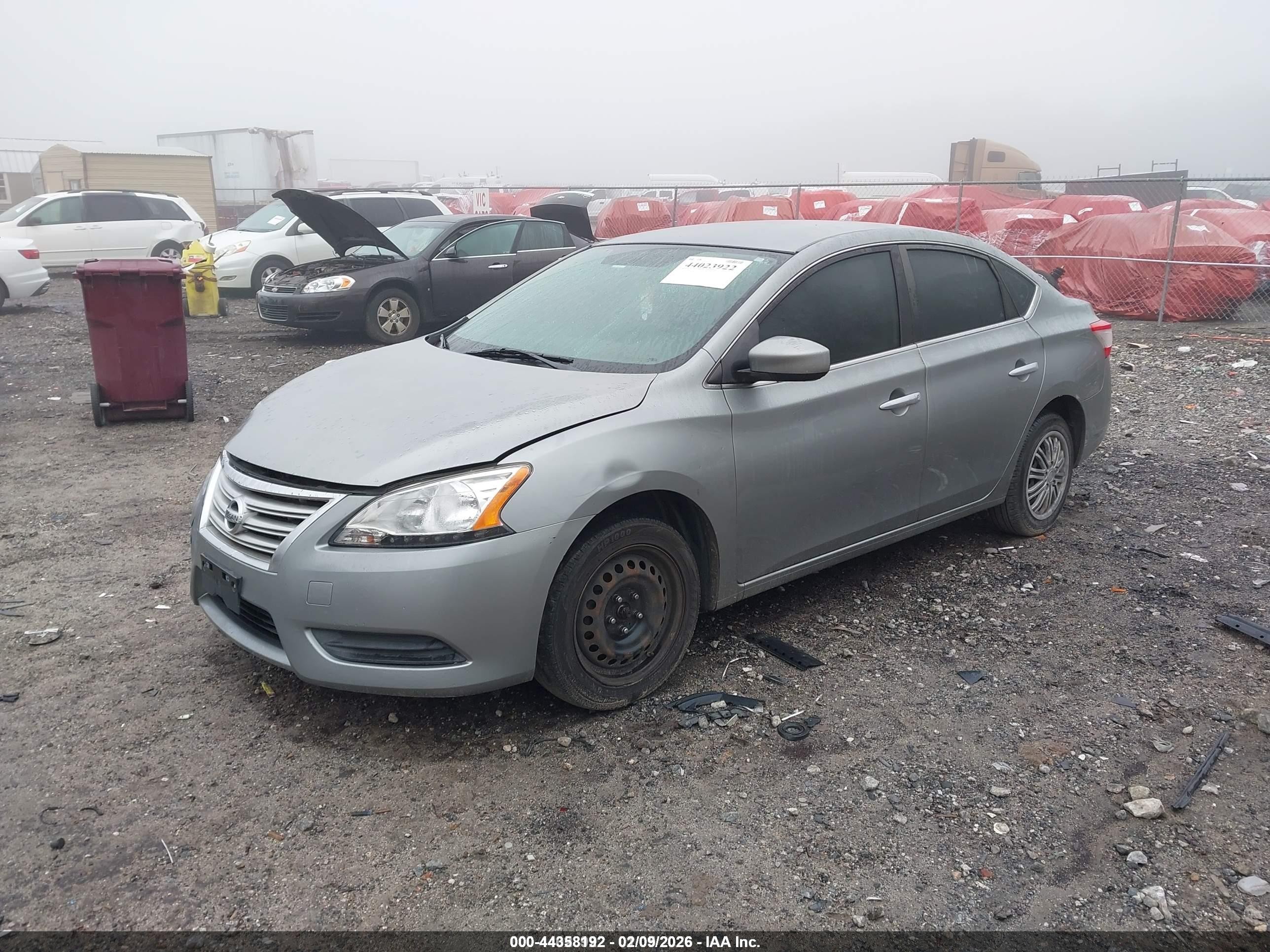 2014 Nissan Sentra S Gray vin: 3N1AB7APXEY338850