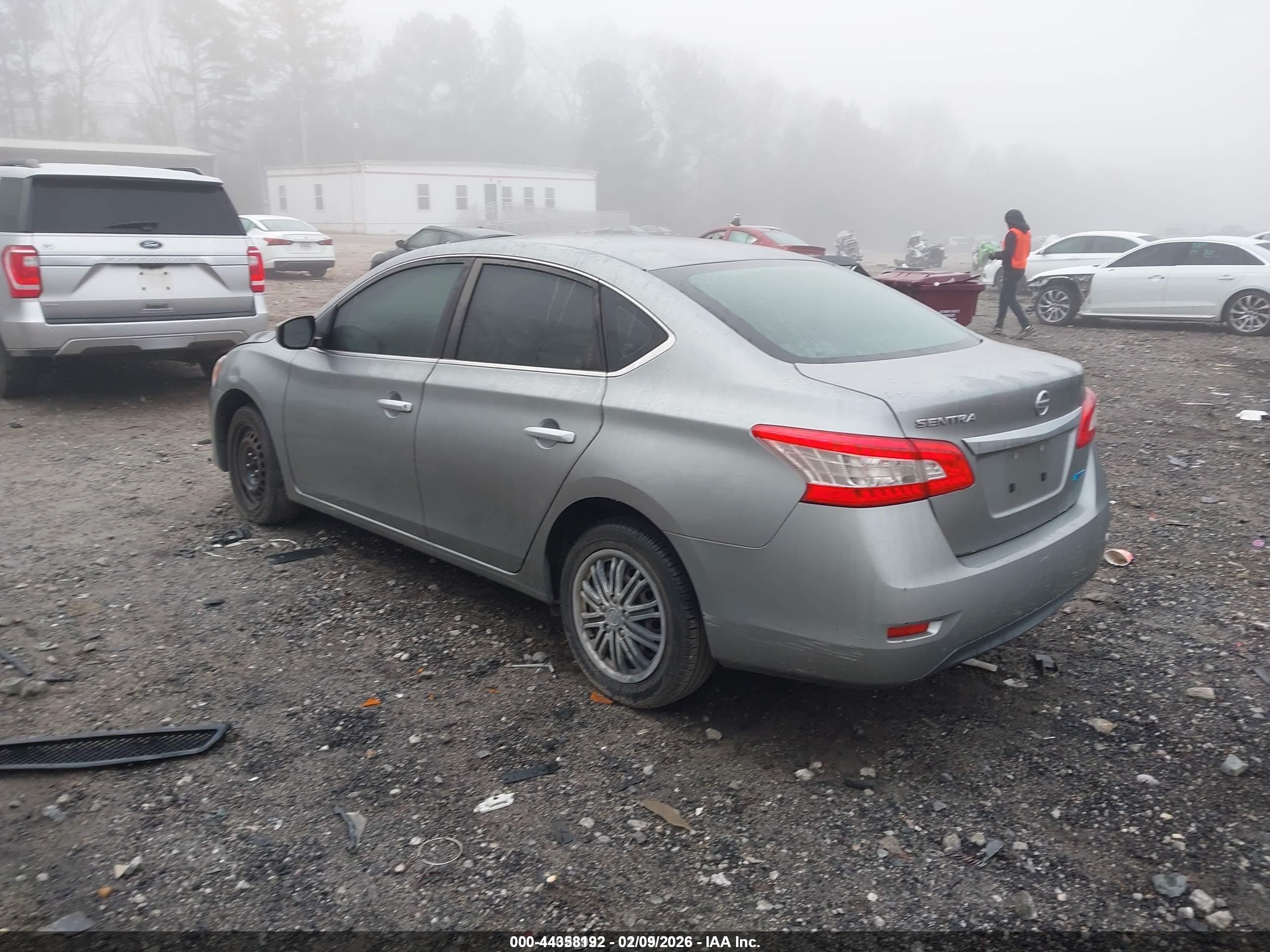 2014 Nissan Sentra S Gray vin: 3N1AB7APXEY338850