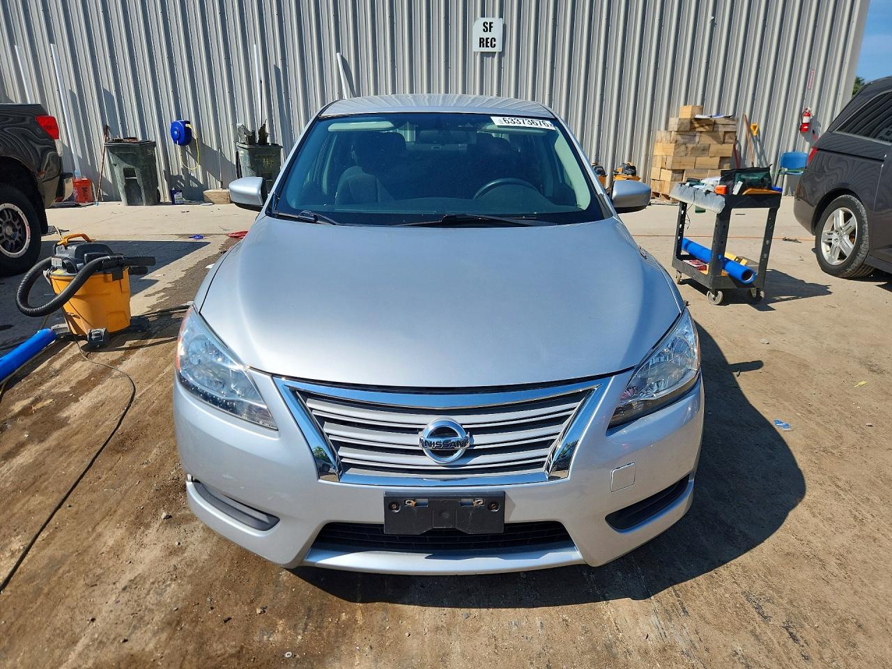 2015 Nissan Sentra Sv Silver vin: 3N1AB7APXFL628987