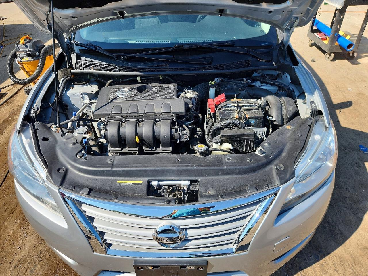 2015 Nissan Sentra Sv Silver vin: 3N1AB7APXFL628987