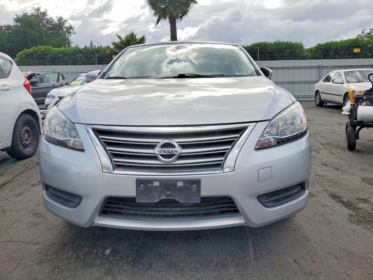 2015 Nissan Sentra Sv Gray vin: 3N1AB7APXFL632568