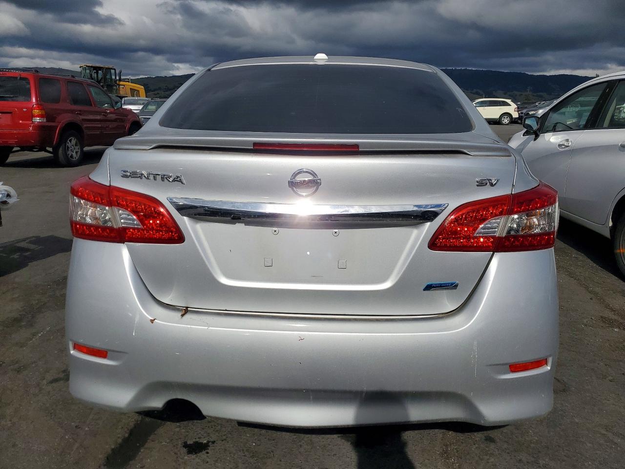 2015 Nissan Sentra Sv Gray vin: 3N1AB7APXFL632568