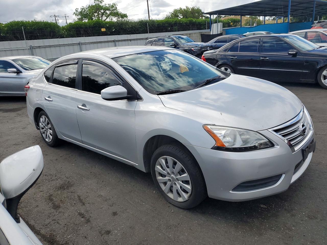 2015 Nissan Sentra Sv Gray vin: 3N1AB7APXFL632568