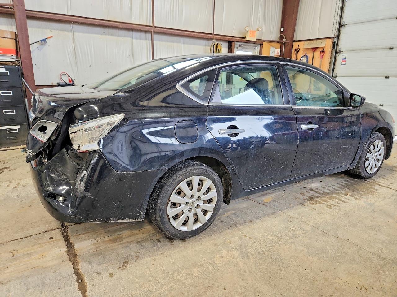 2015 Nissan Sentra S Black vin: 3N1AB7APXFL637737