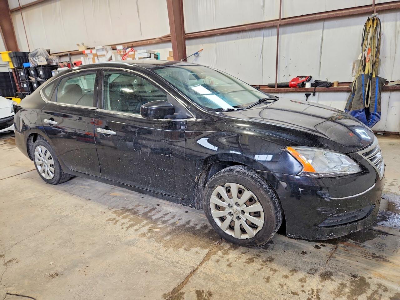 2015 Nissan Sentra S Black vin: 3N1AB7APXFL637737