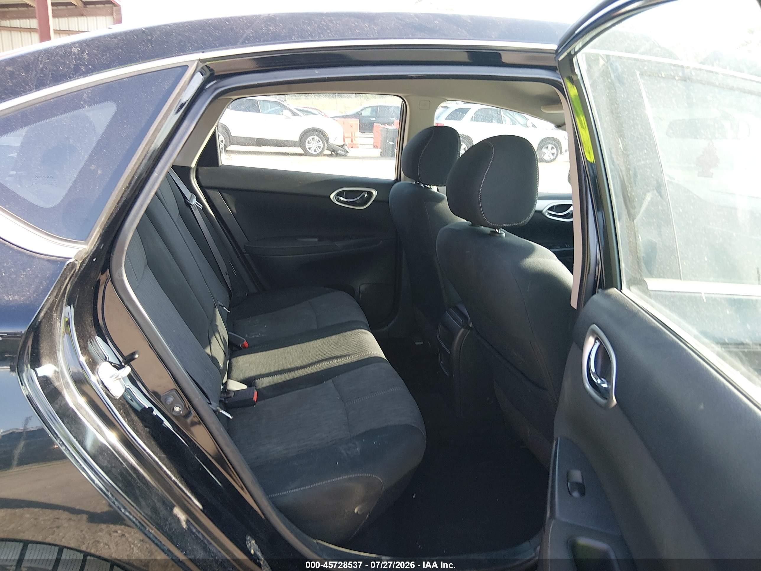 2015 Nissan Sentra Sv Black vin: 3N1AB7APXFL642081