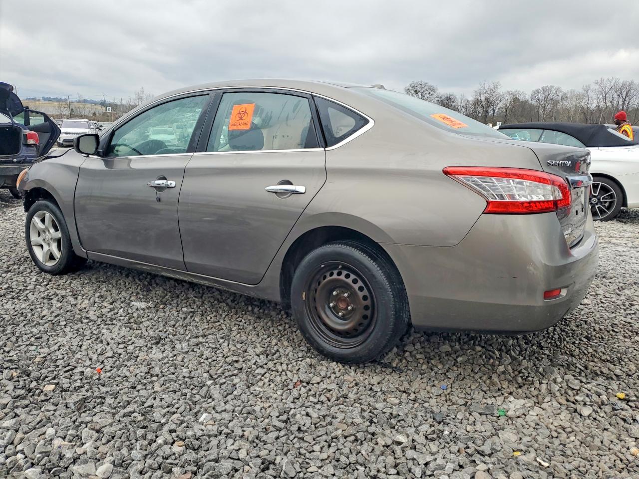2015 Nissan Sentra Gray vin: 3N1AB7APXFL650911