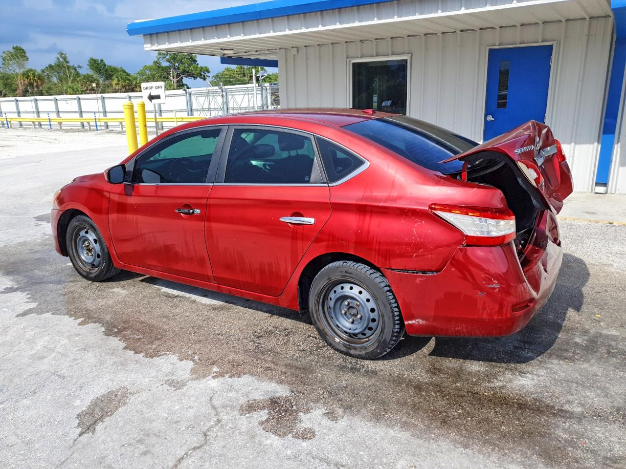 2015 Nissan Sentra Sv Красный vin: 3N1AB7APXFL654151