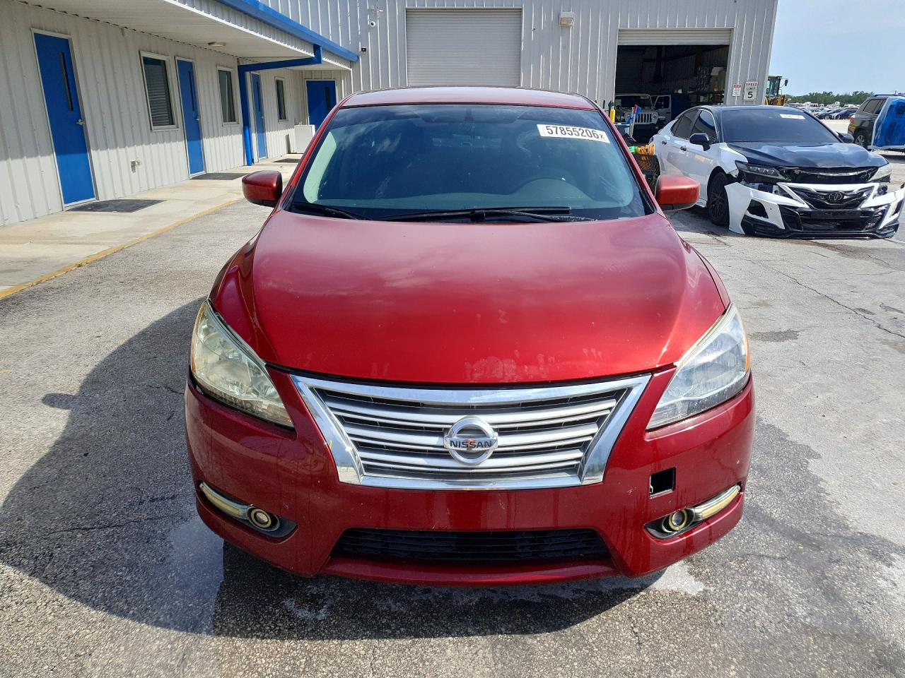 2015 Nissan Sentra Sv Красный vin: 3N1AB7APXFL654151