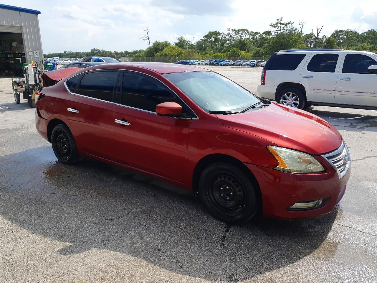 2015 Nissan Sentra Sv Красный vin: 3N1AB7APXFL654151