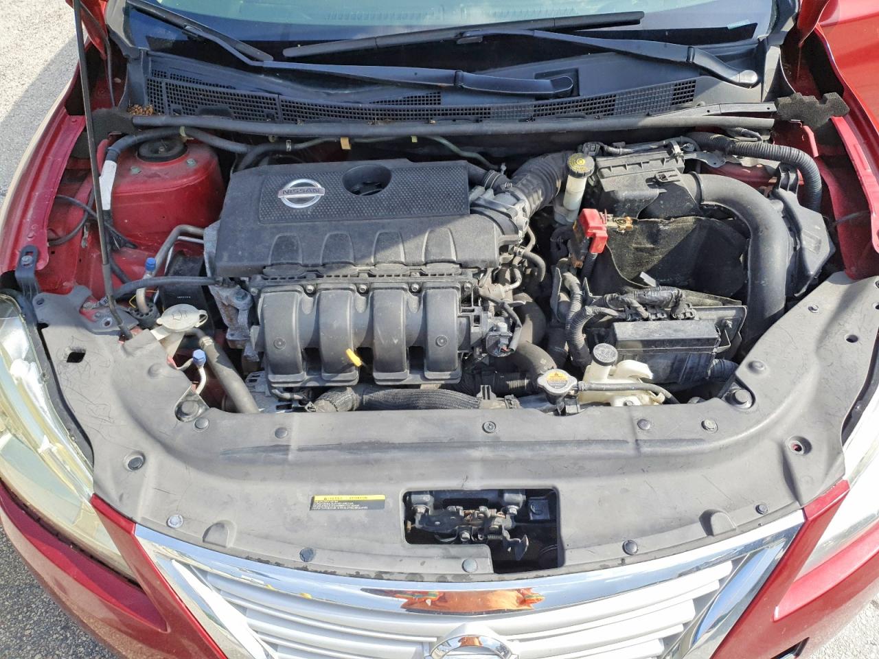 2015 Nissan Sentra Sv Красный vin: 3N1AB7APXFL654151