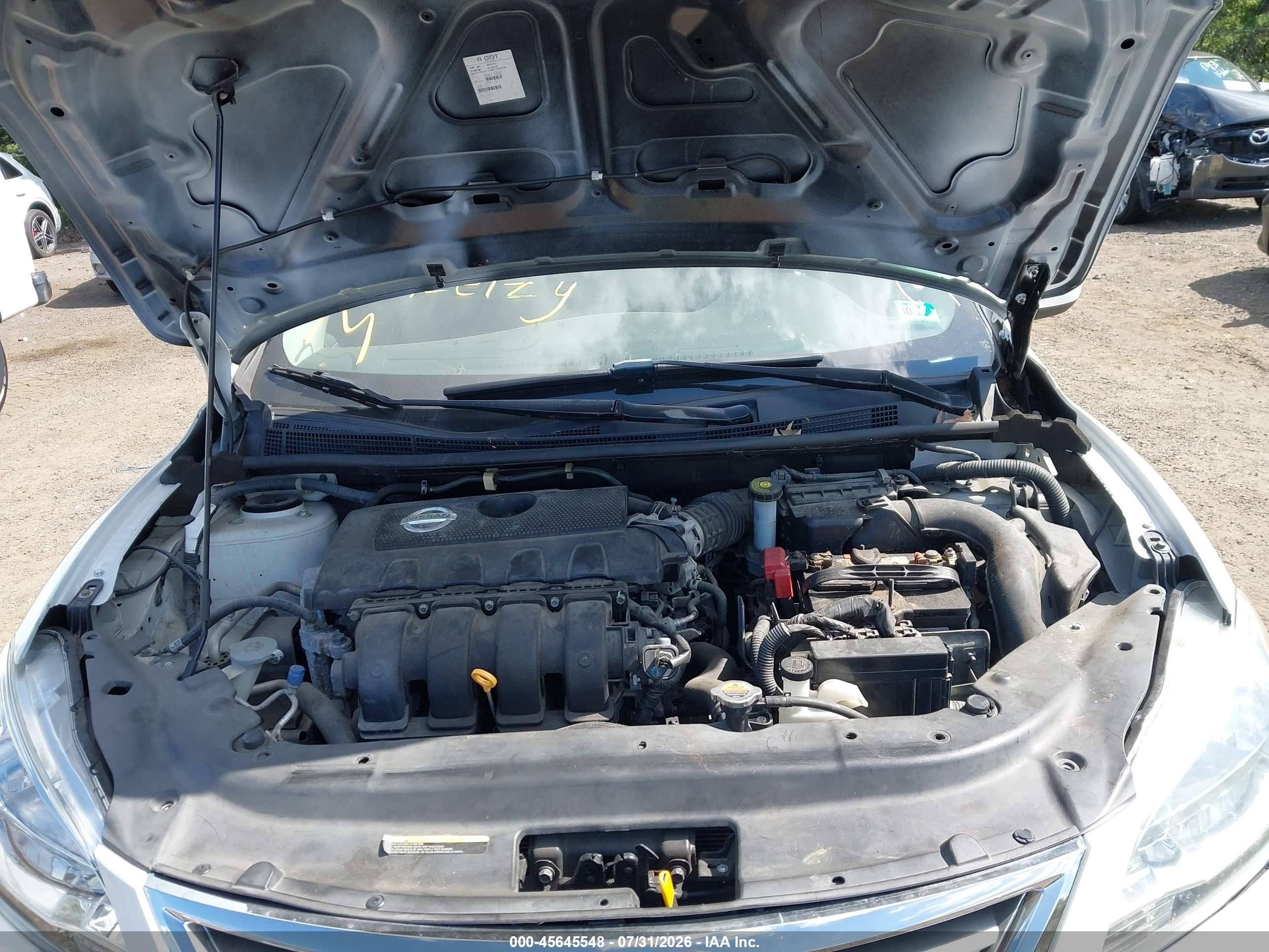 2015 Nissan Sentra Fe+ S/s/sl/sr/sv Белый vin: 3N1AB7APXFL657986