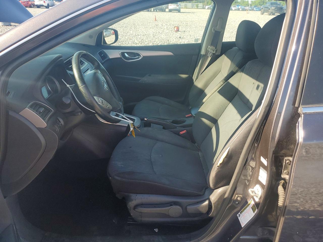 2015 Nissan Sentra Sv Gray vin: 3N1AB7APXFL658555