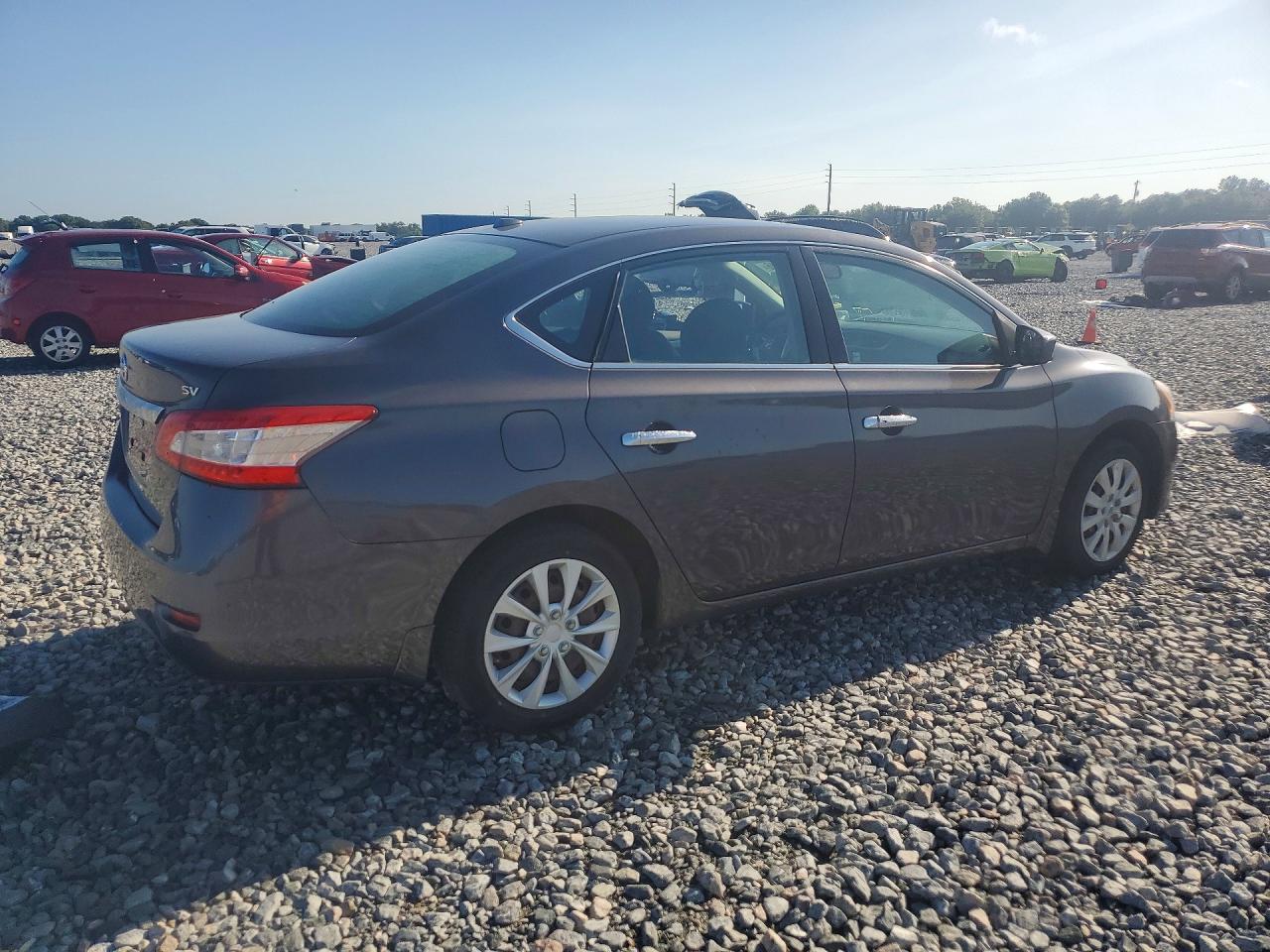 2015 Nissan Sentra Sv Gray vin: 3N1AB7APXFL658555
