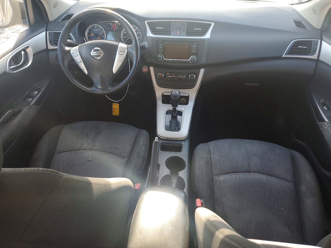 2015 Nissan Sentra Sv Gray vin: 3N1AB7APXFL658555